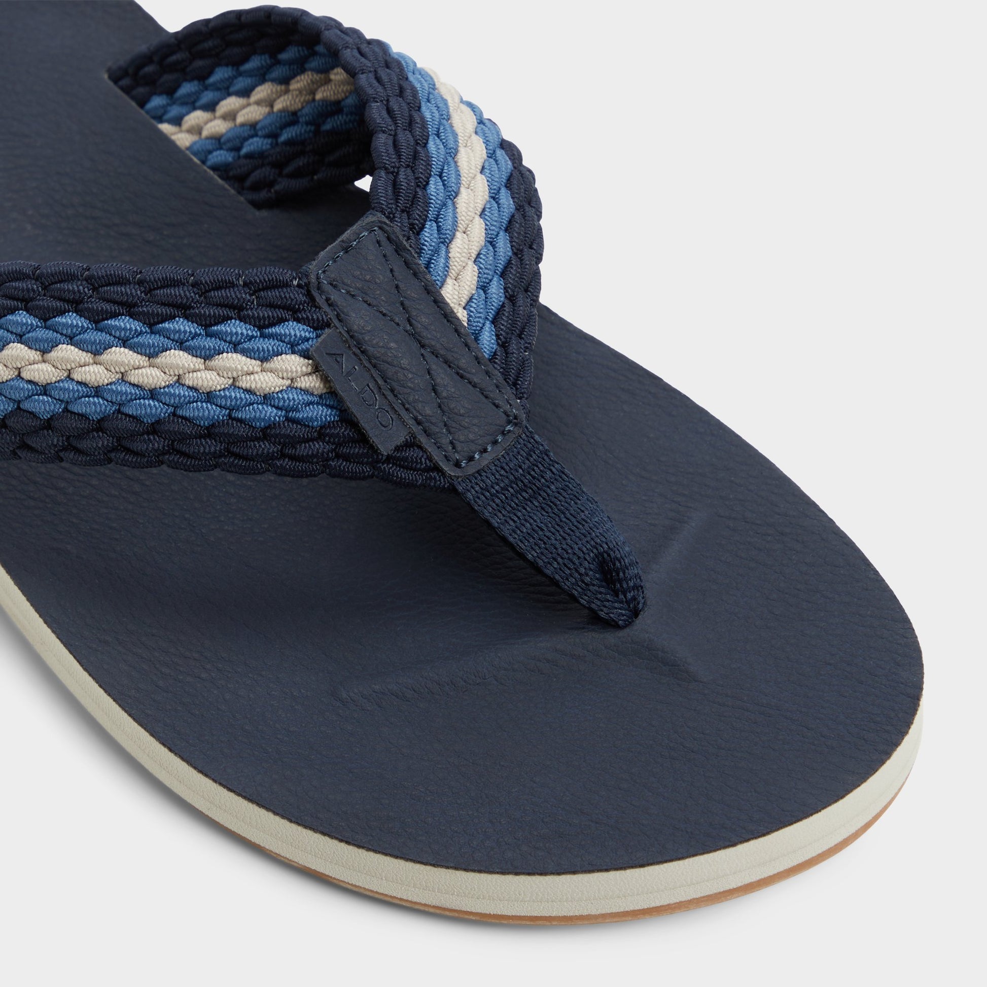 Close-up of the Slate Blue Adede Flip flop
