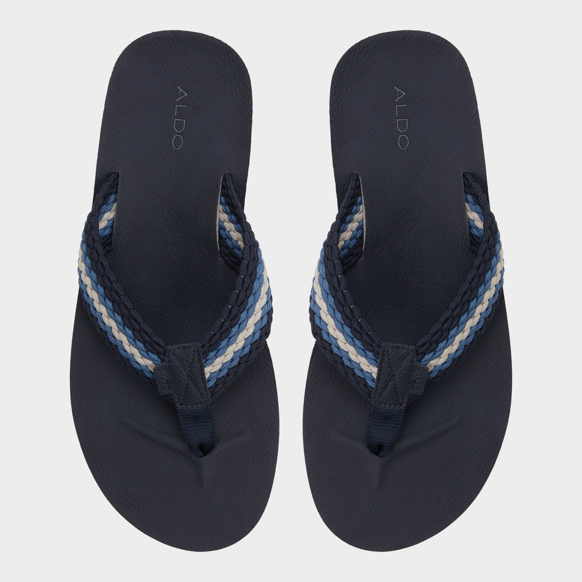 Top-down view of the Slate Blue Adede Flip flop