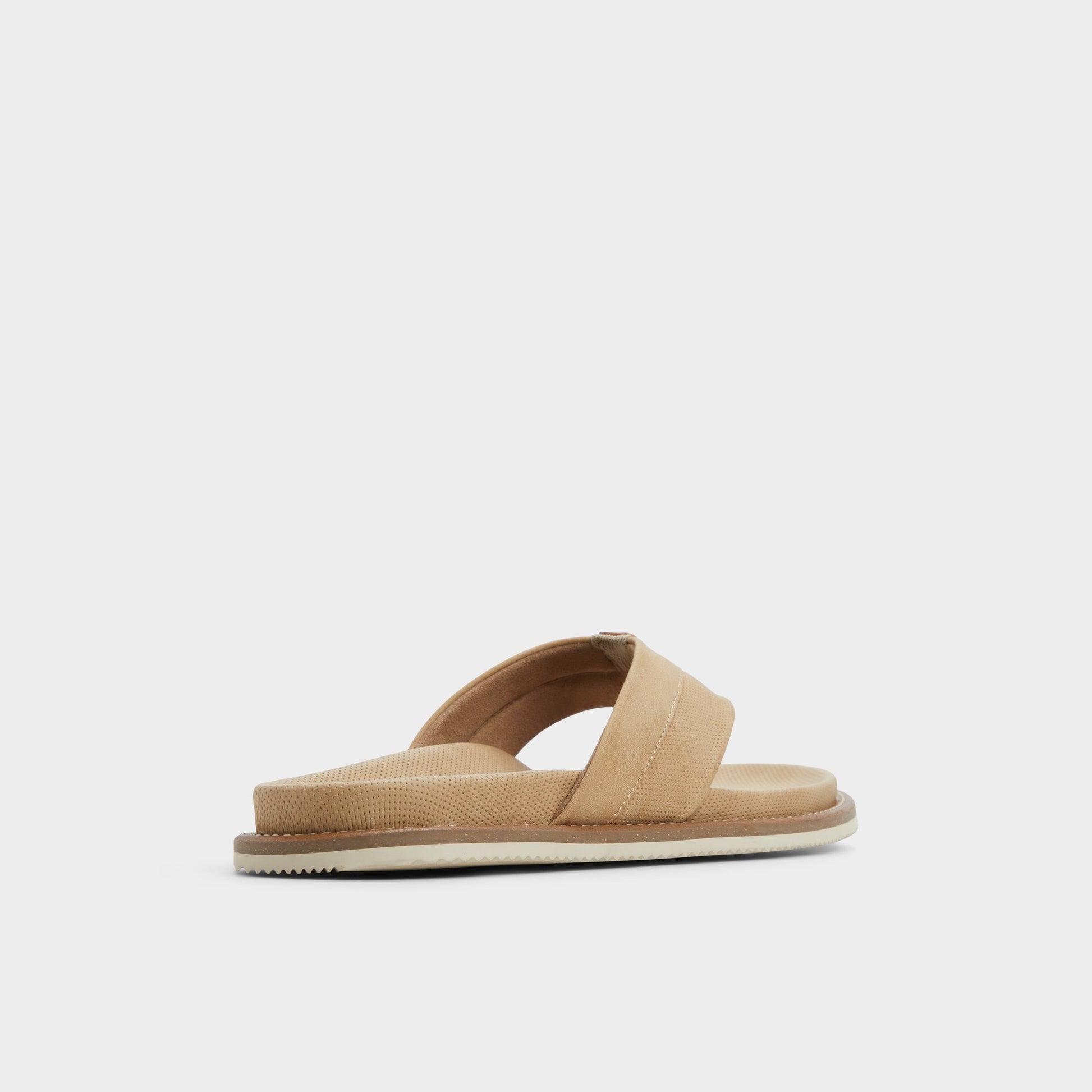 Three-quarter angle of Open Beige Beachbreeze Flip flop's back side