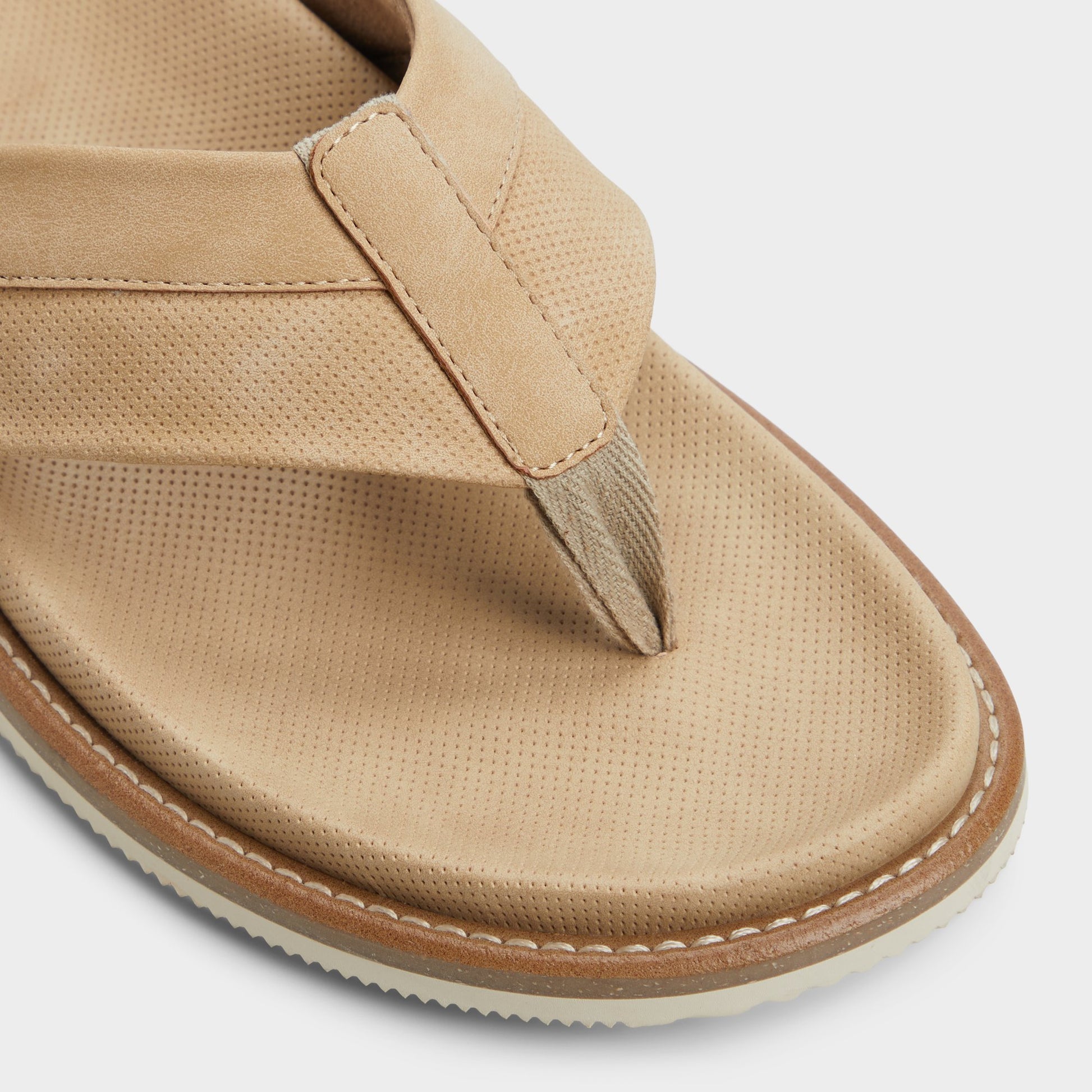 Close-up of the Open Beige Beachbreeze Flip flop