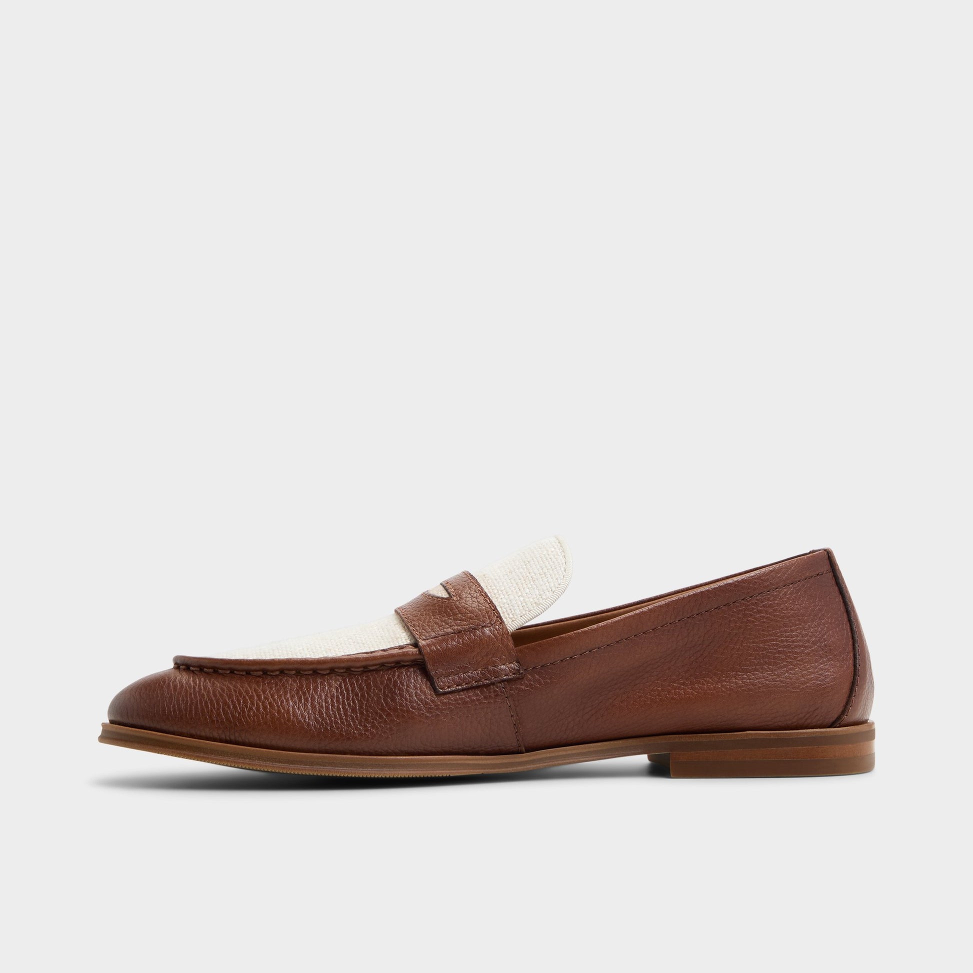 Side view of Cognac Fano Loafer