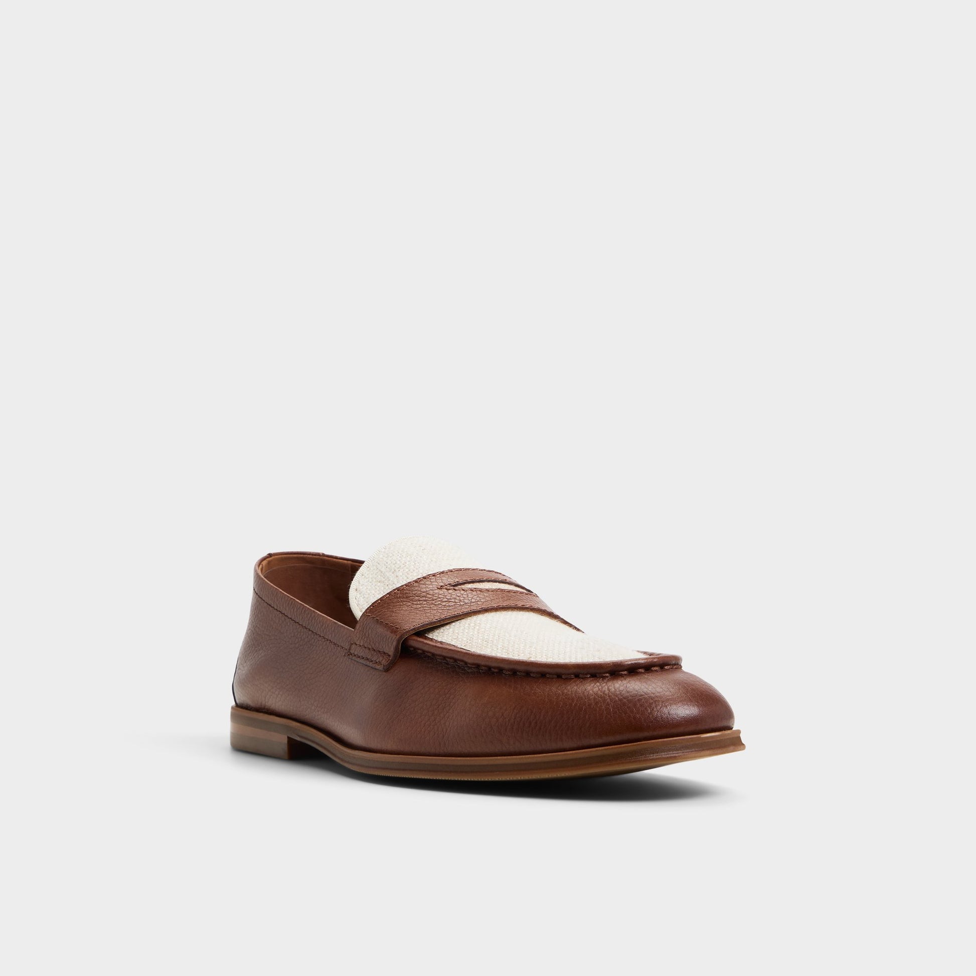 Three-quarter angle of Cognac Fano Loafer's front side