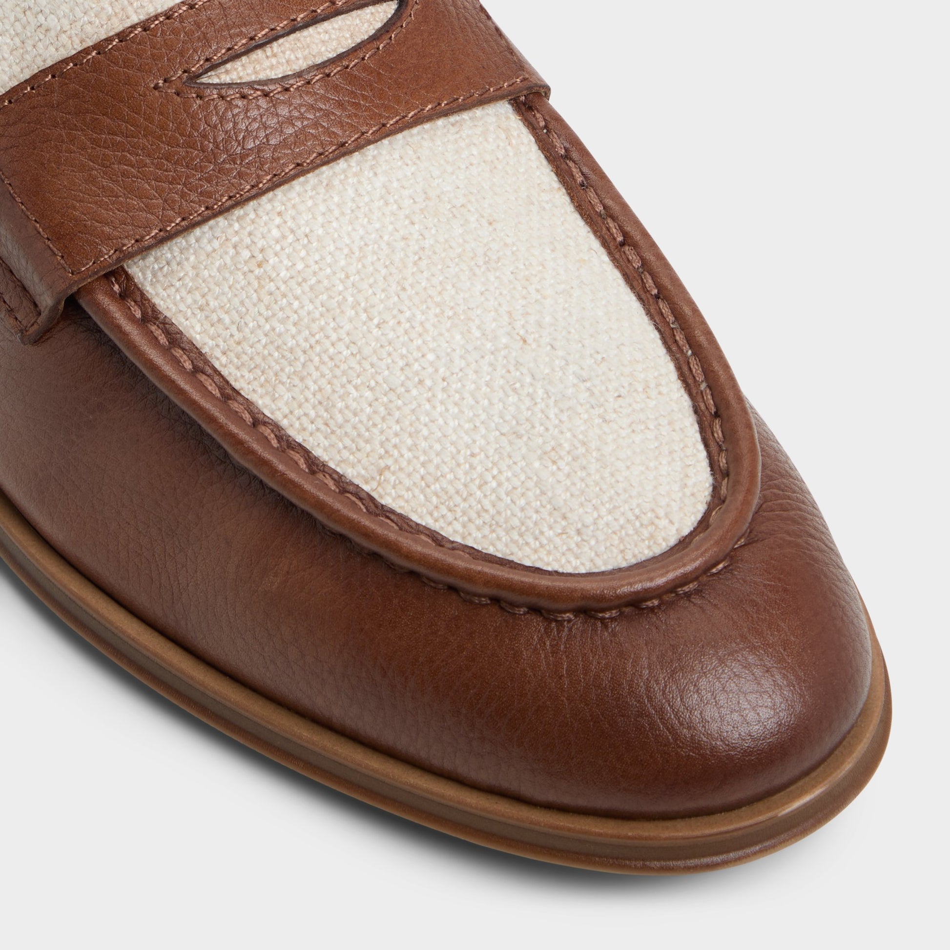 Close-up of the Cognac Fano Loafer
