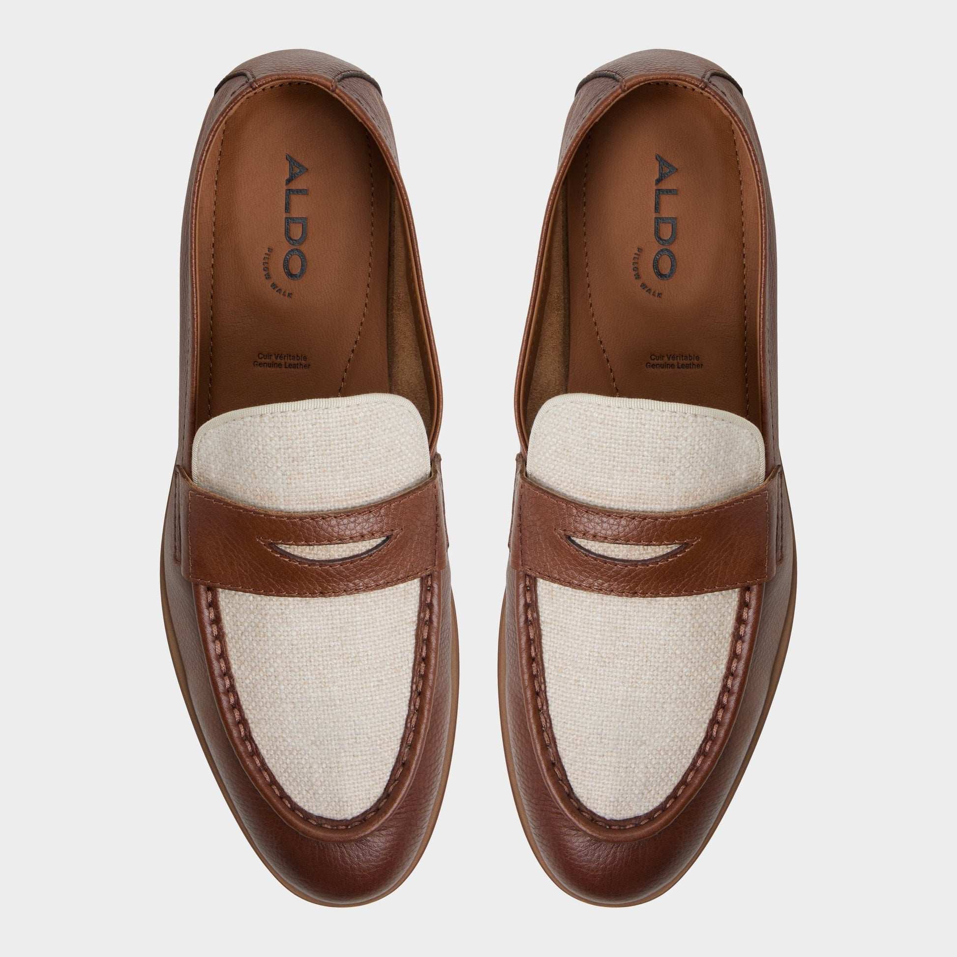 Top-down view of the Cognac Fano Loafer