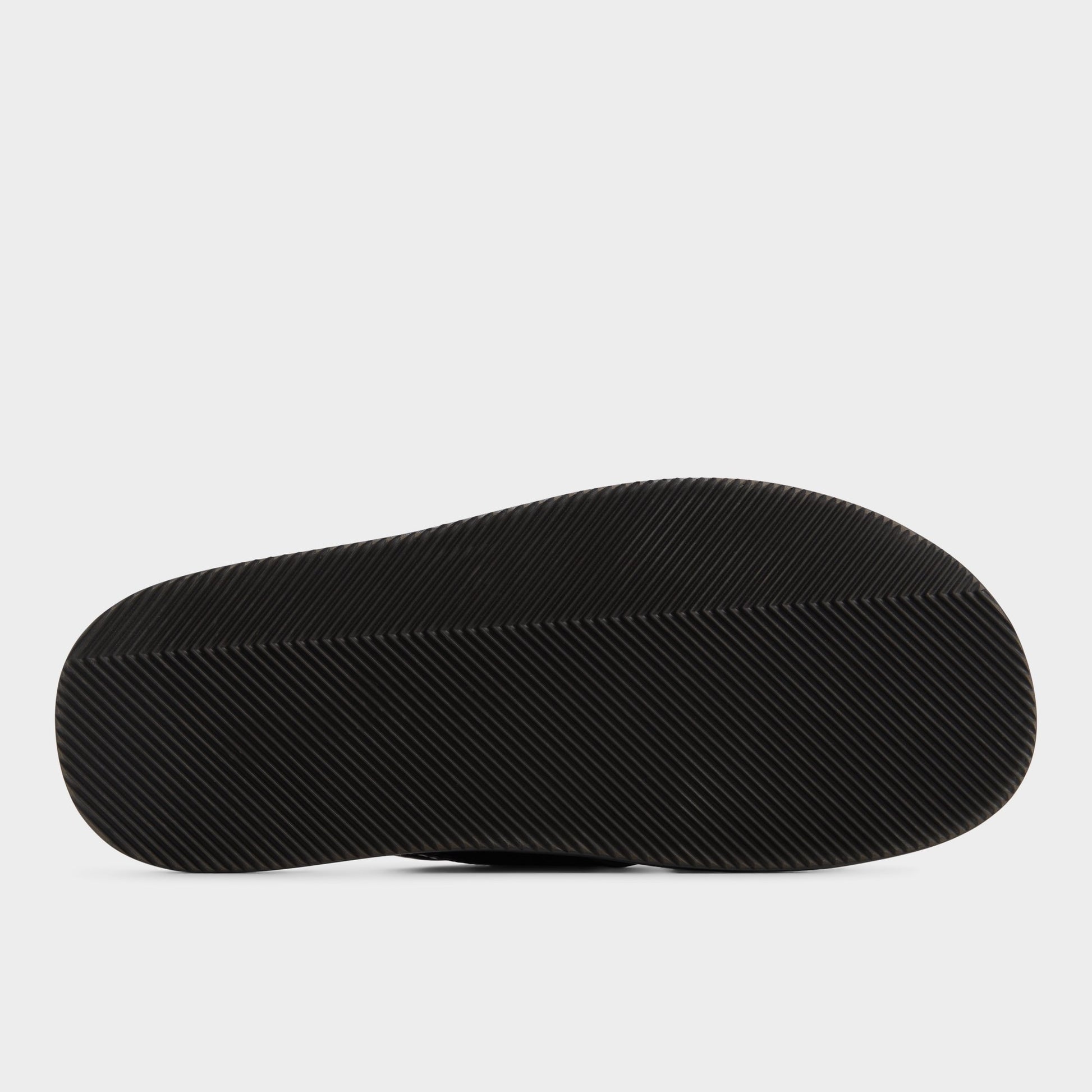 View of Dark Brown Tarik Slide sandal's sole