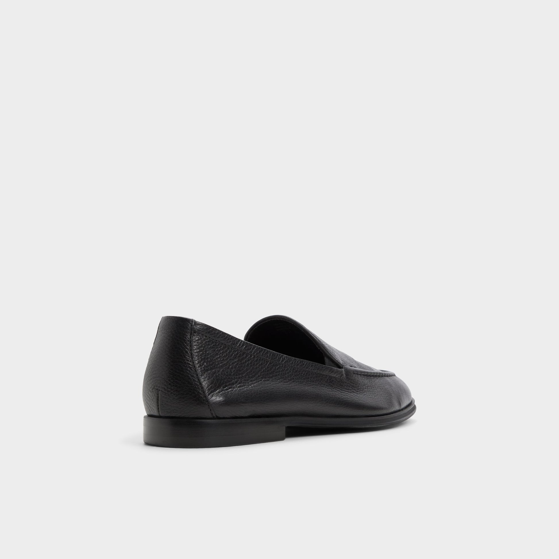 Three-quarter angle of Black Zaccary Loafer's back side
