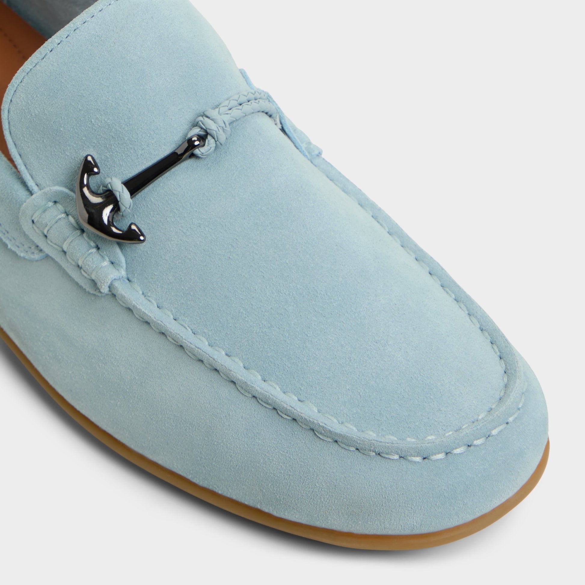 Close-up of the Light Blue Wilbart Loafer