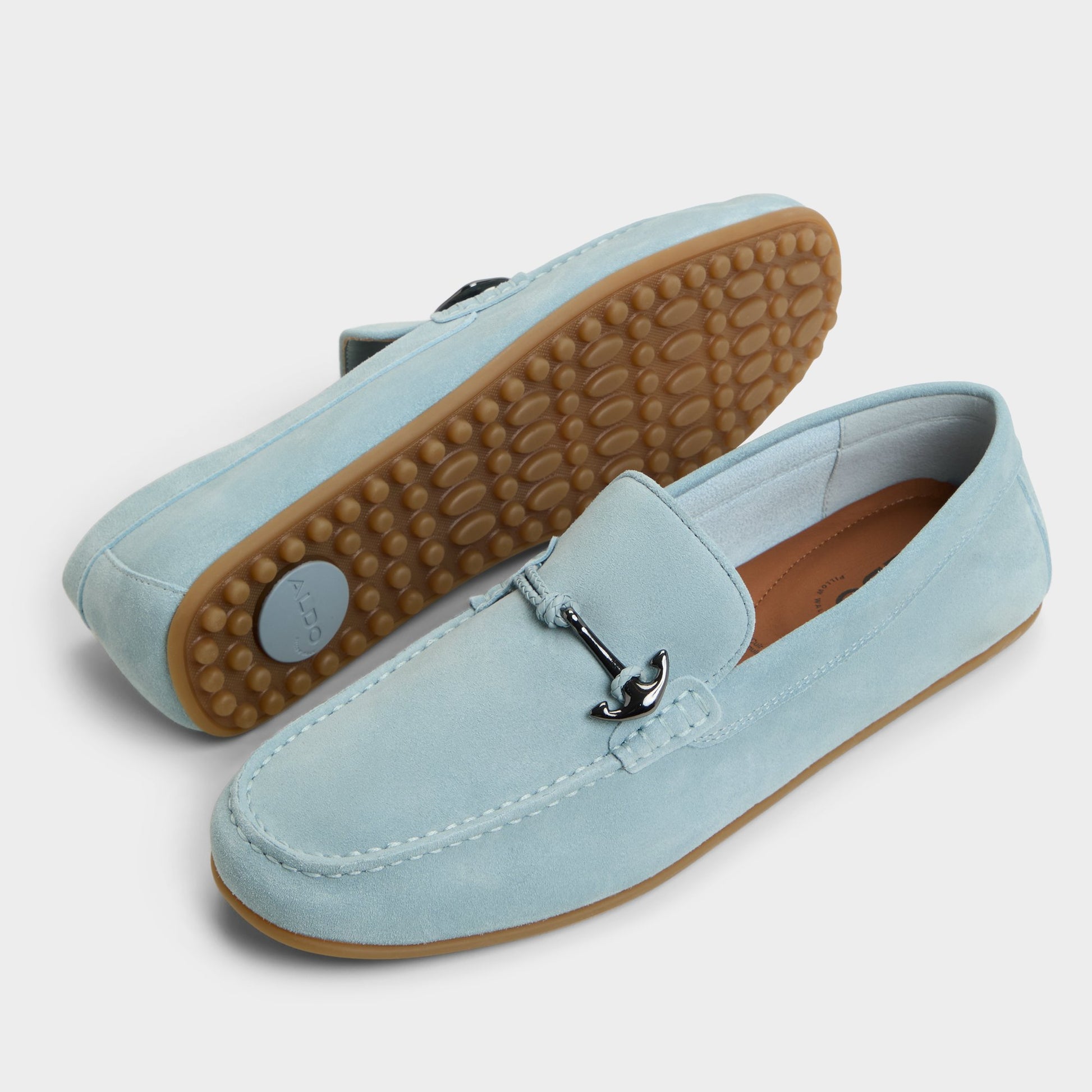 Highlighted view of a pair of Light Blue Wilbart Loafers