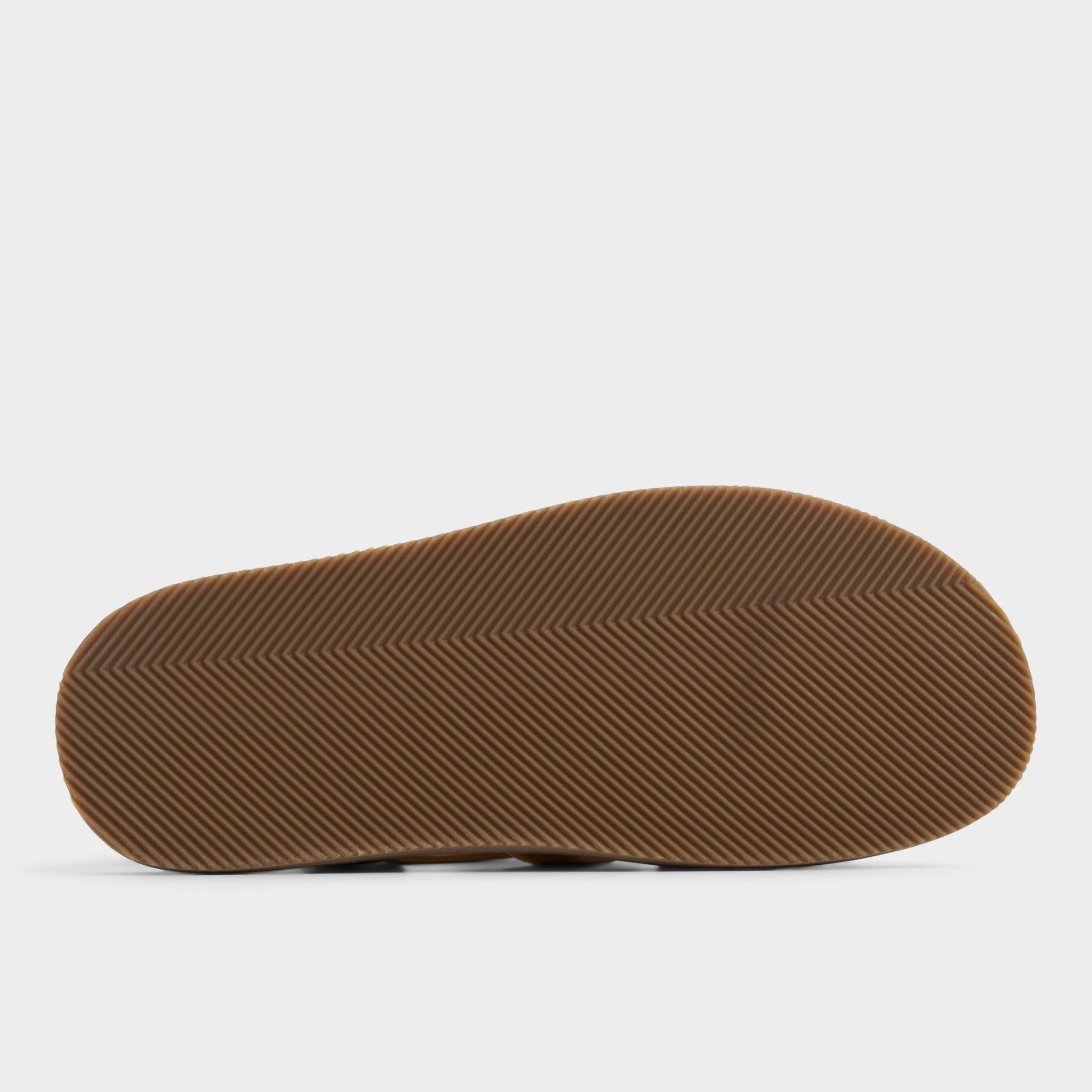 View of Camel Warley Strappy flat sandal's sole