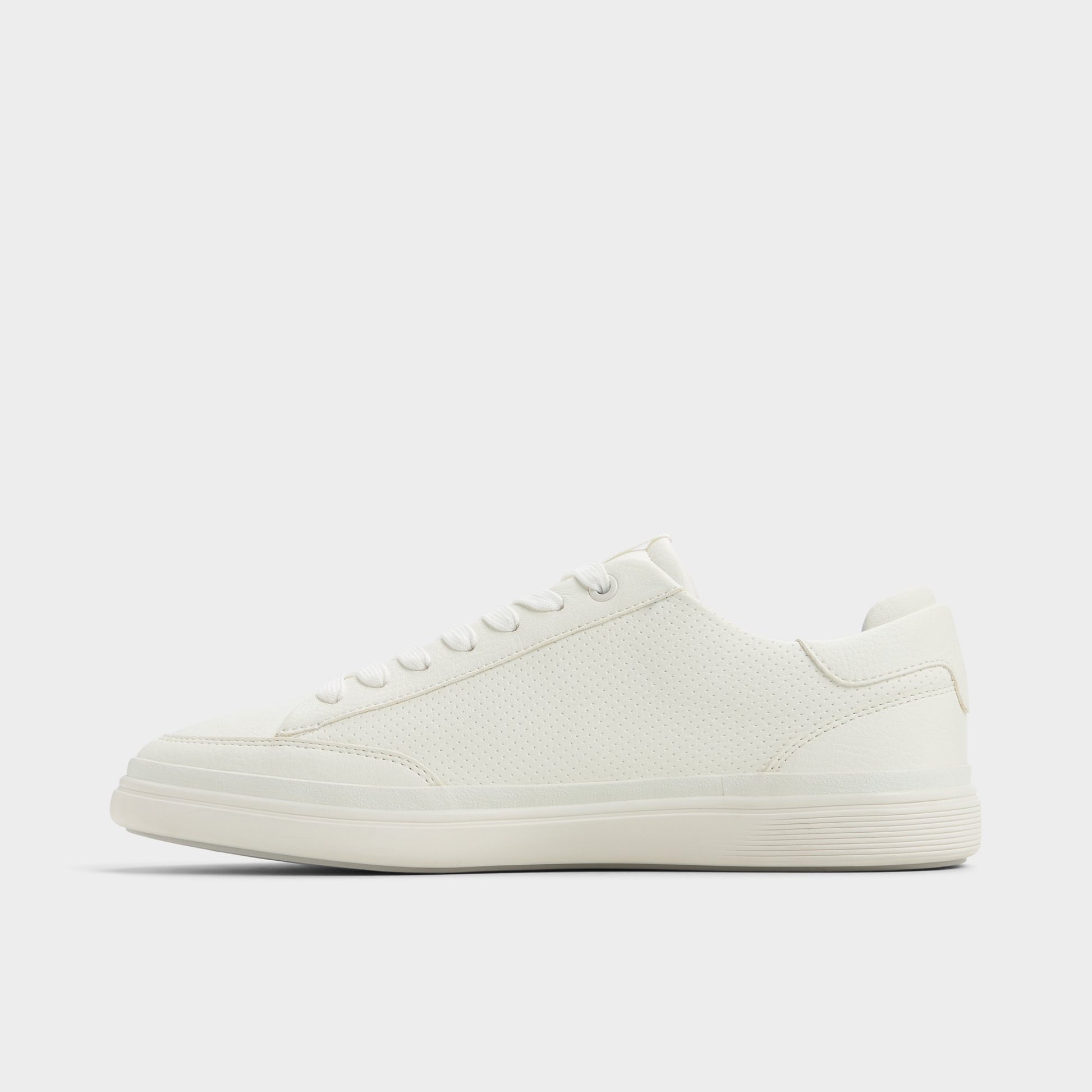 Side view of White Stepup Low top sneaker