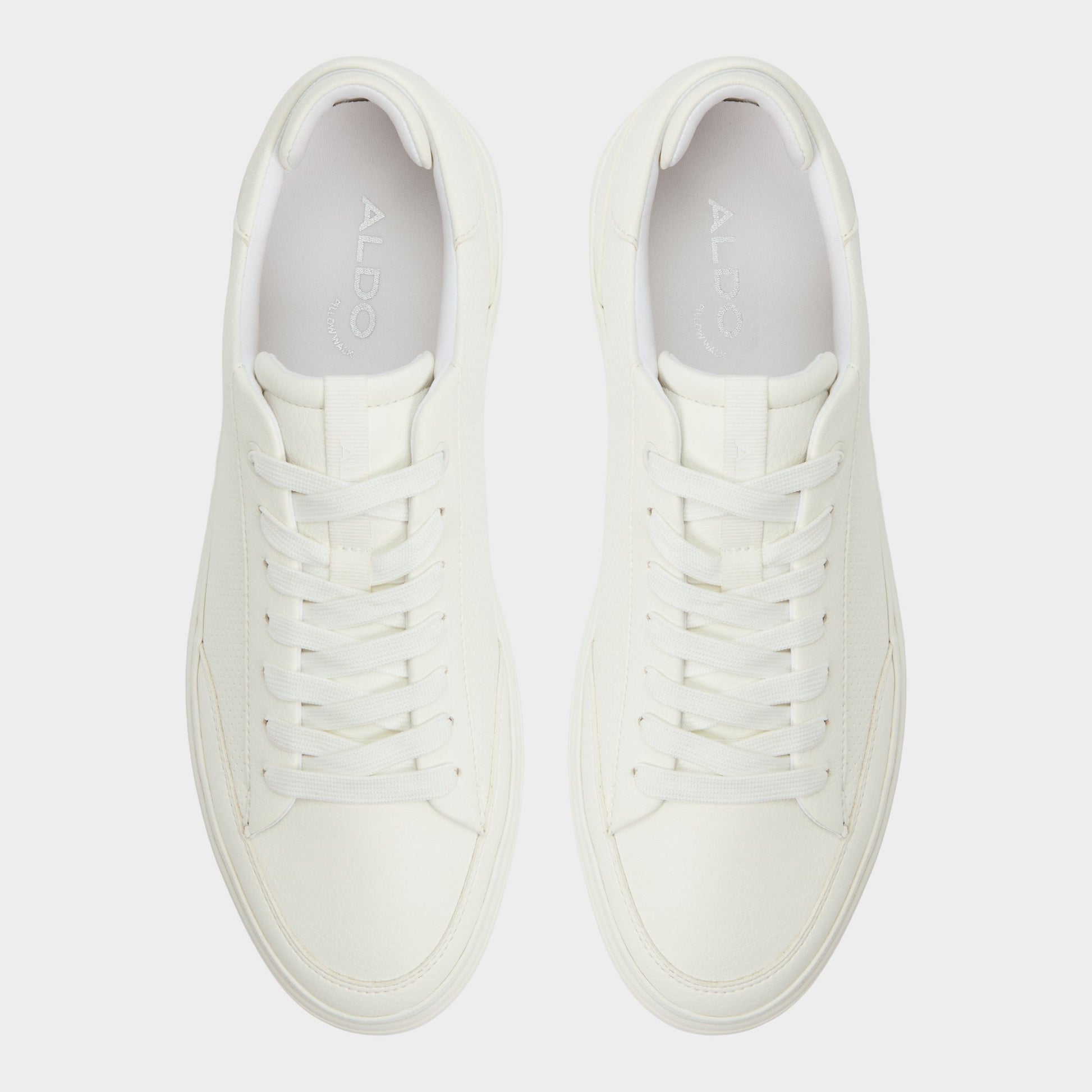 Top-down view of the White Stepup Low top sneaker