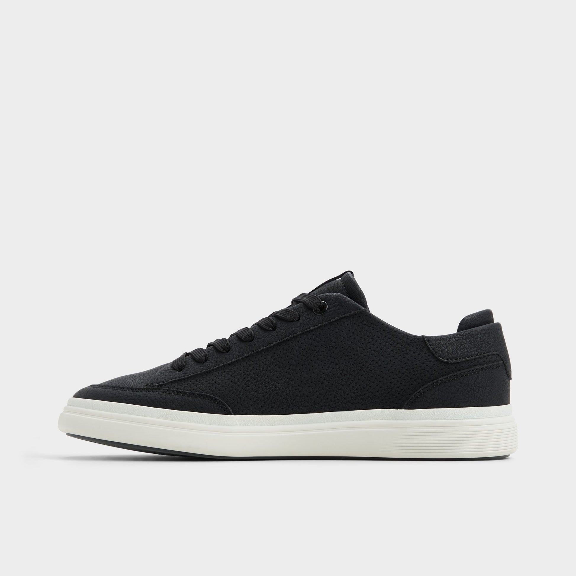 Side view of Black Stepup Low top sneaker