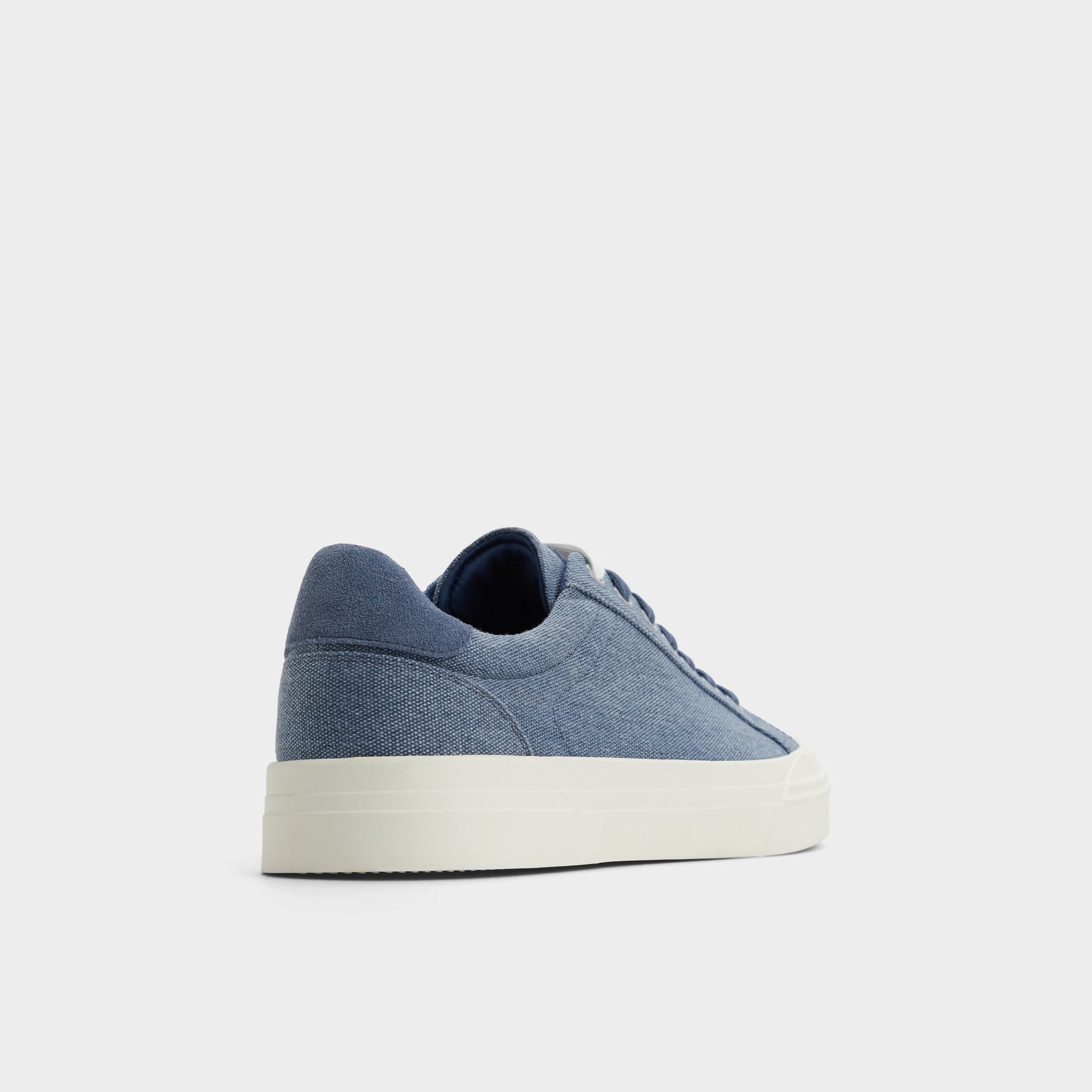 Three-quarter angle of Light Blue Wildside Low top sneaker's back side