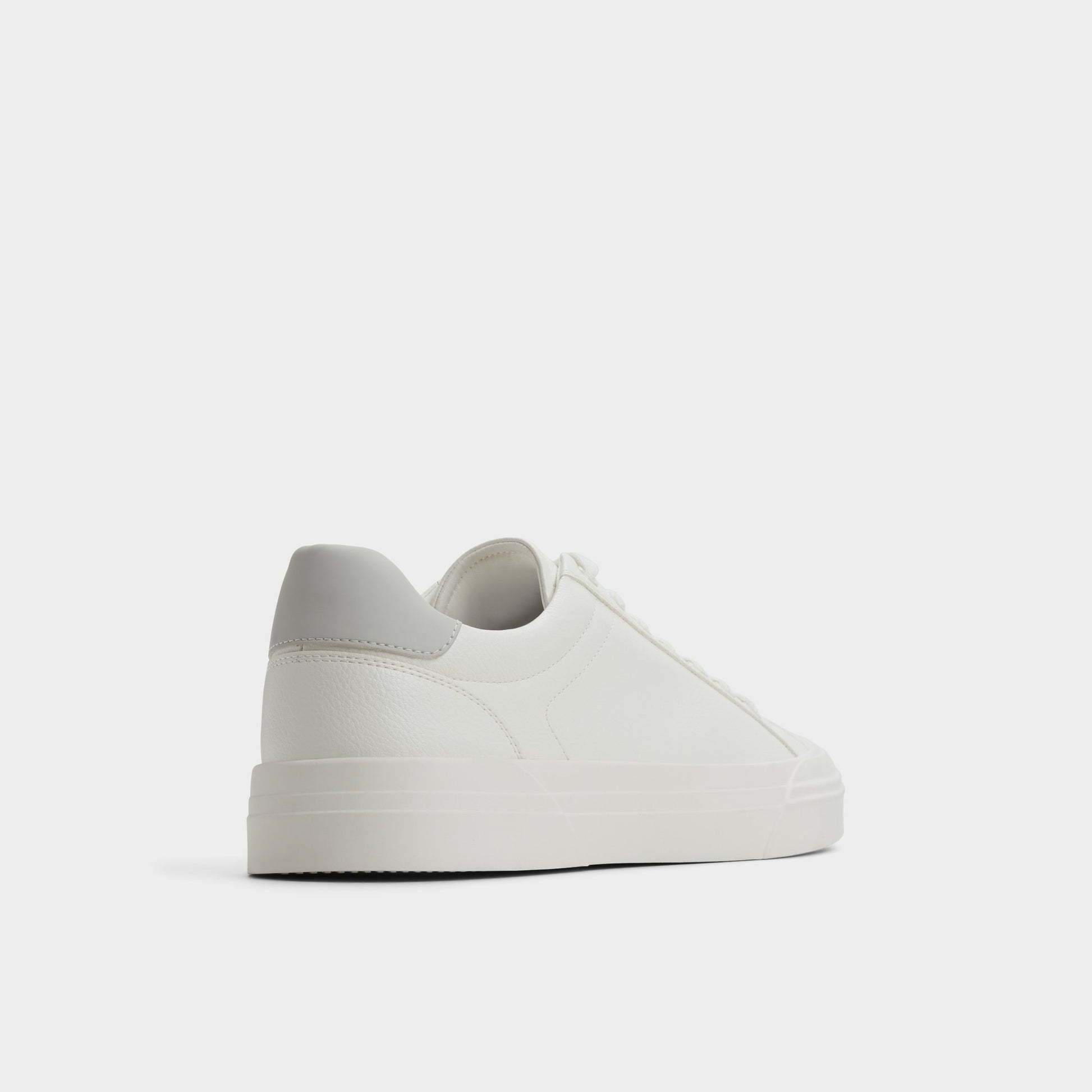 Three-quarter angle of White Wildside Low top sneaker's back side