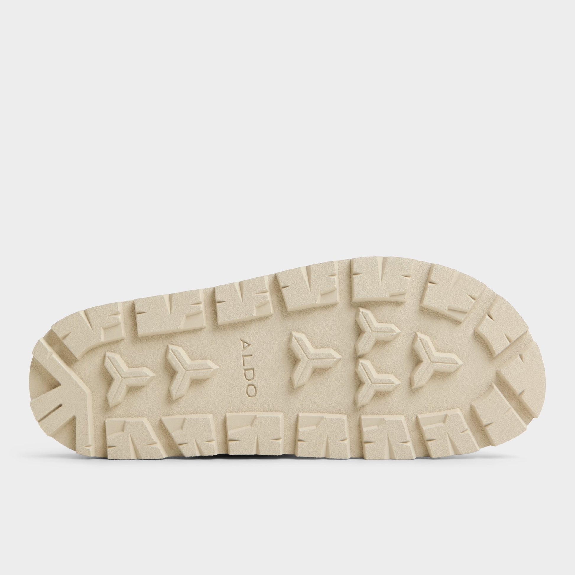 View of Medium Beige Deniels Slide sandal's sole