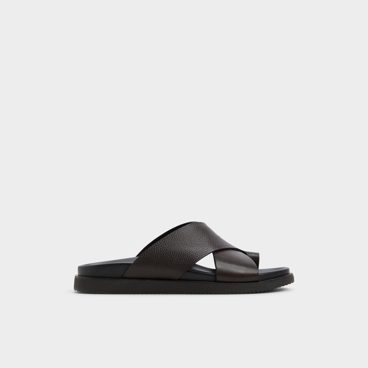 Aldo Dark Brown Leather Adjustable Strap Cork Sandals A183 Medeza in Dark Brown main image 3