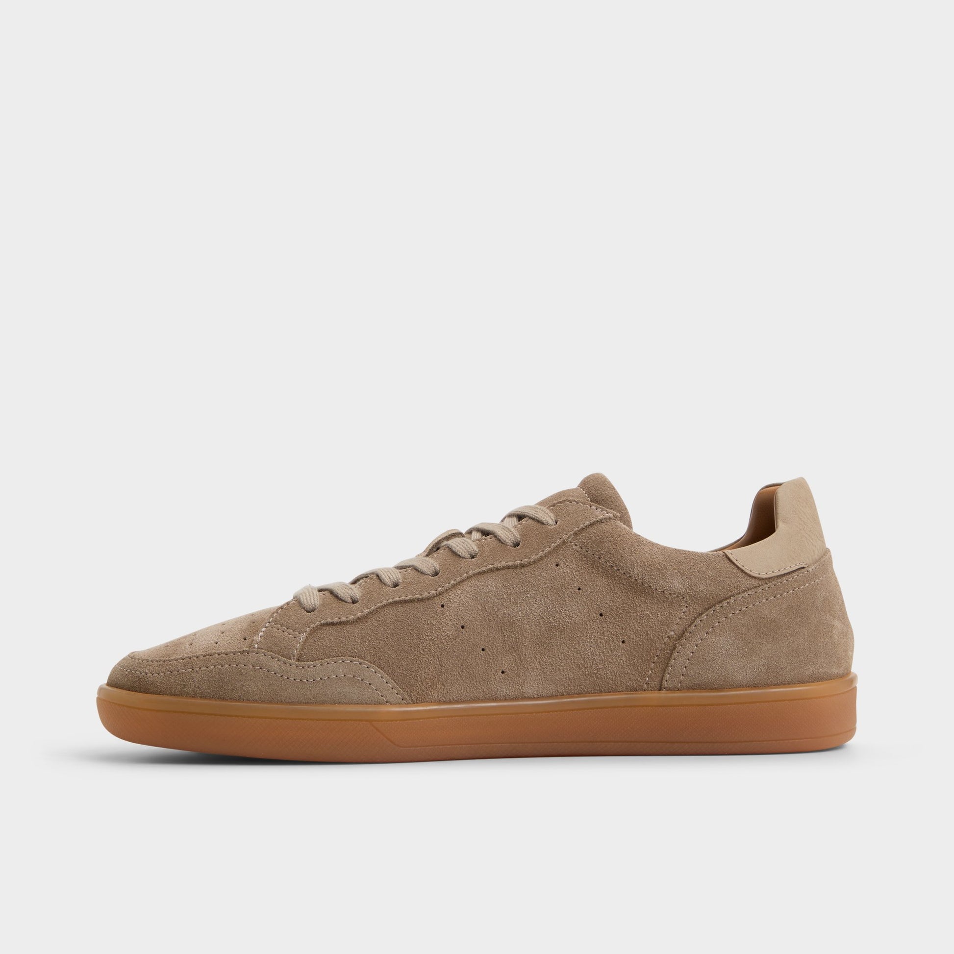 Side view of Taupe Wildbrook Low top sneaker