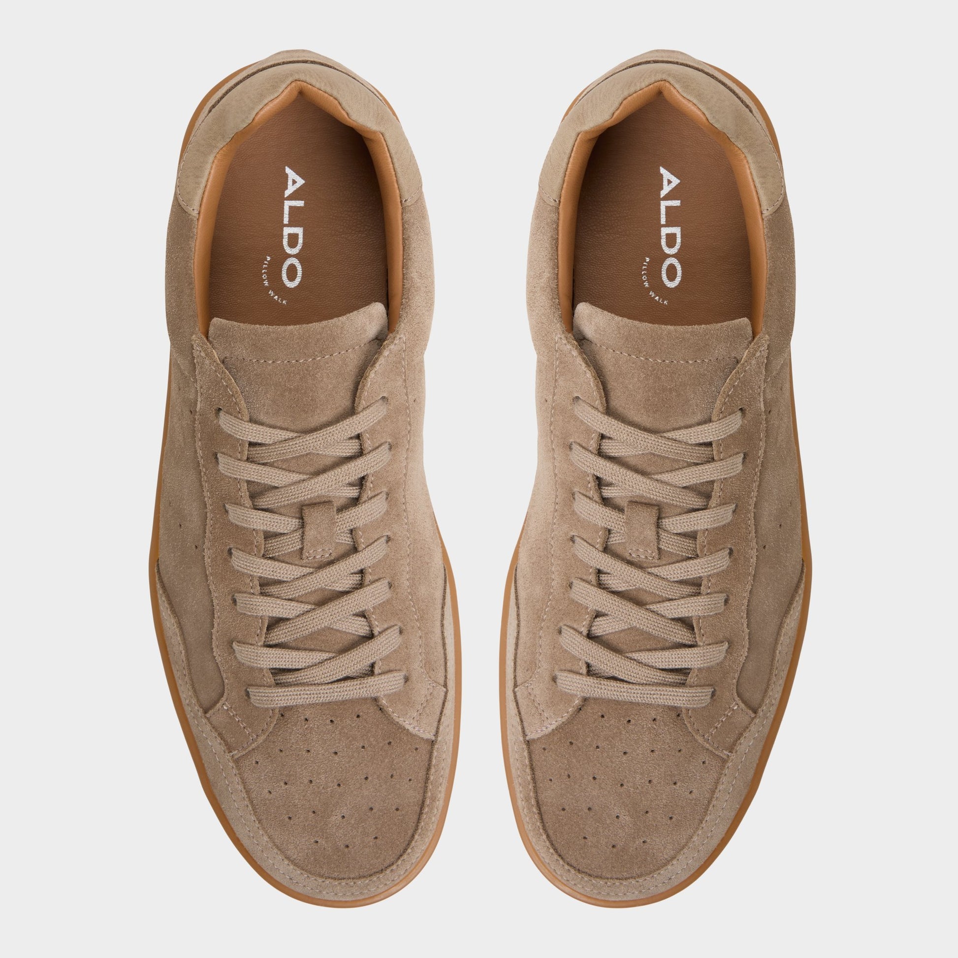 Top-down view of the Taupe Wildbrook Low top sneaker