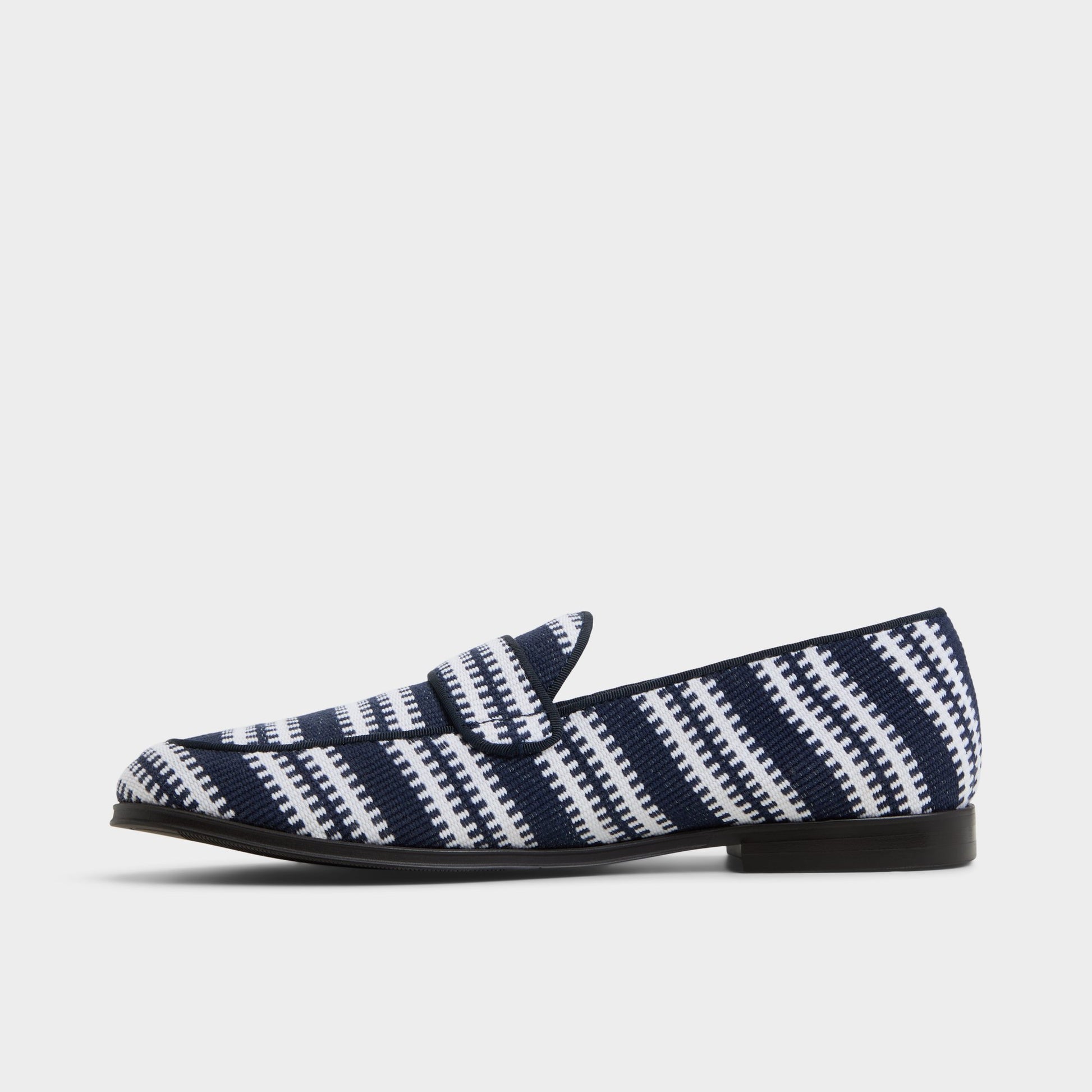 Side view of Navy Waterfront Loafer