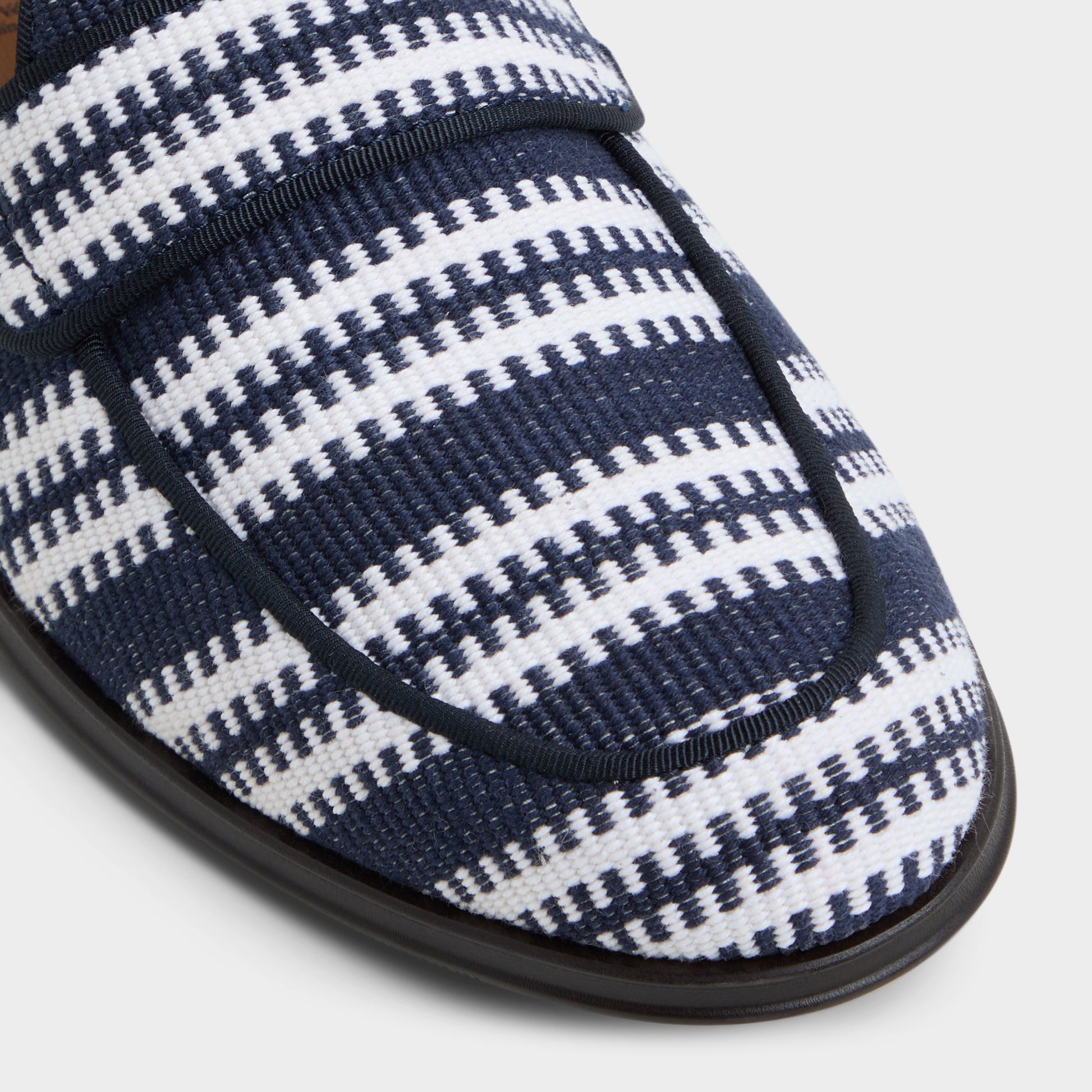Close-up of the Navy Waterfront Loafer