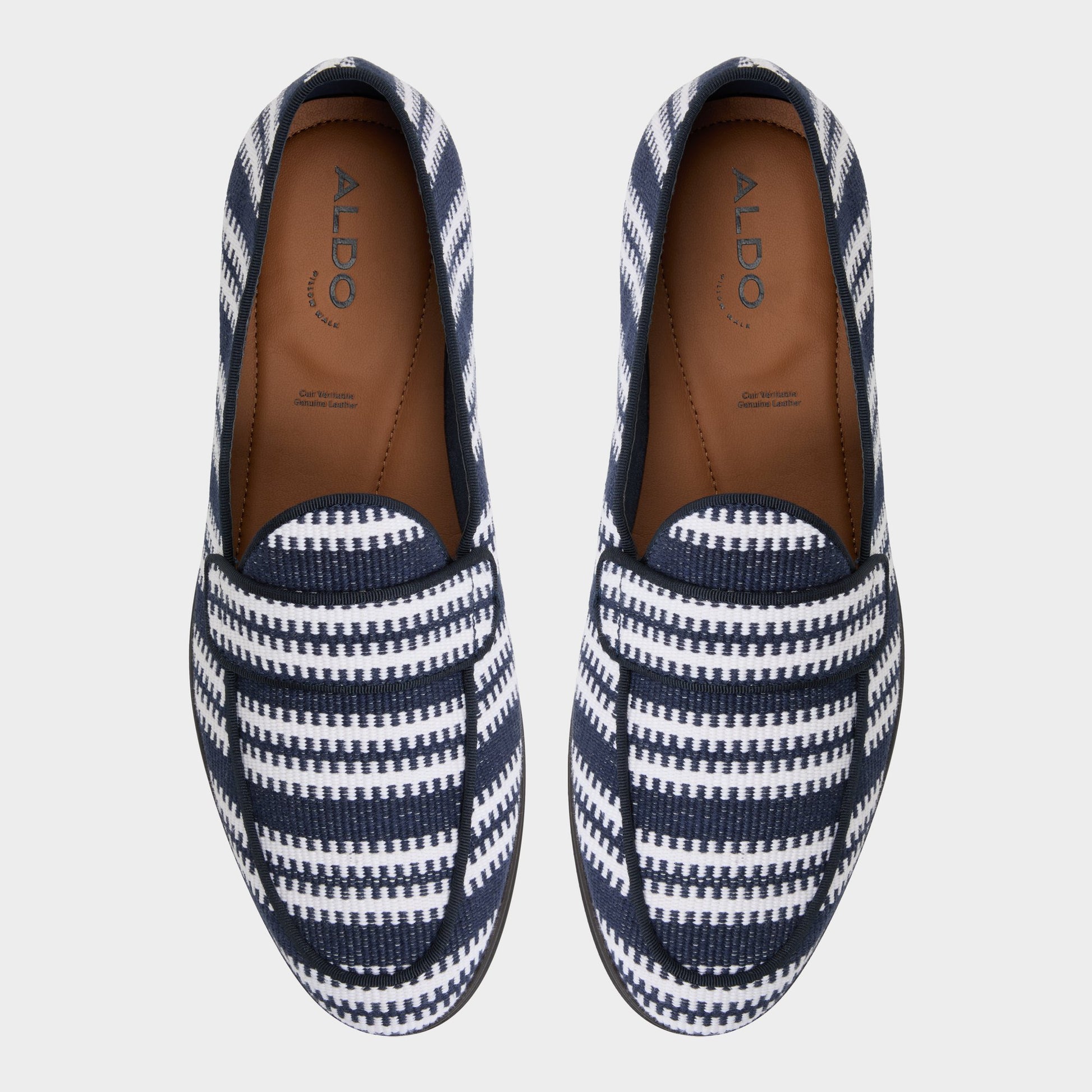 Top-down view of the Navy Waterfront Loafer
