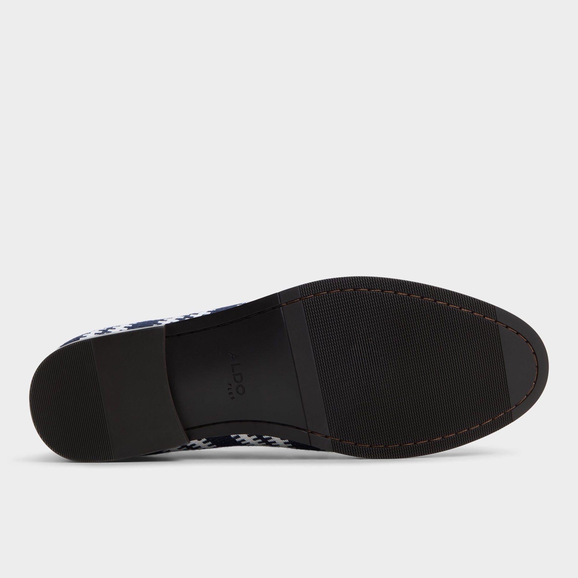View of Navy Waterfront Loafer's sole