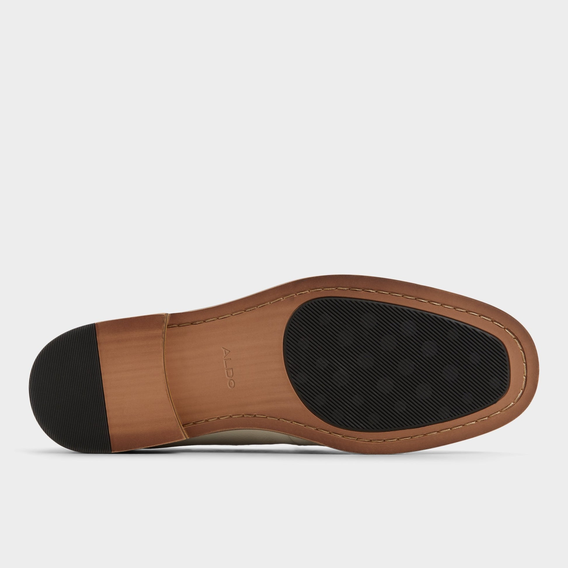 View of Light Beige Wildwood Loafer's sole