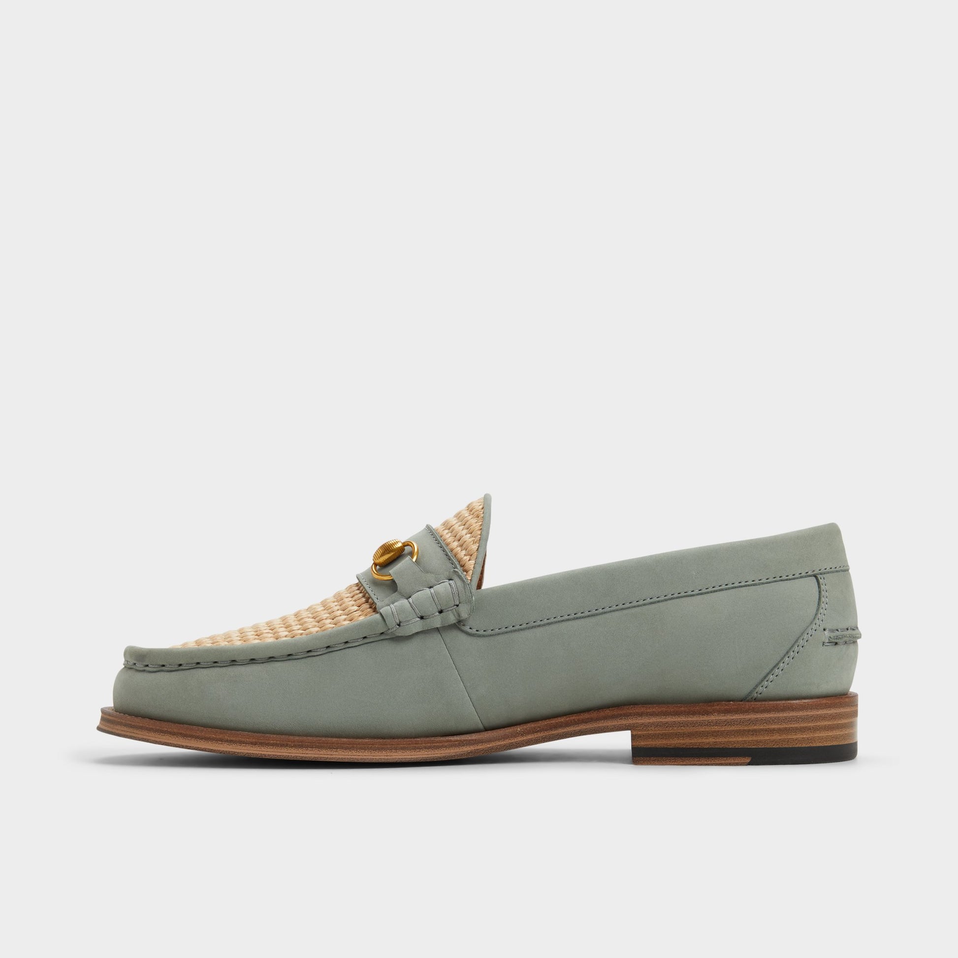 Side view of Green combo Wildwood Loafer