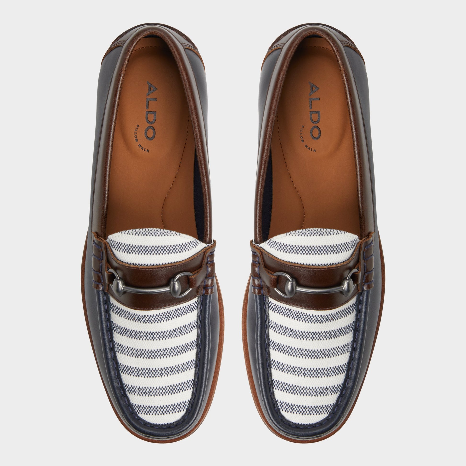 Top-down view of the Navy Wildwood Loafer