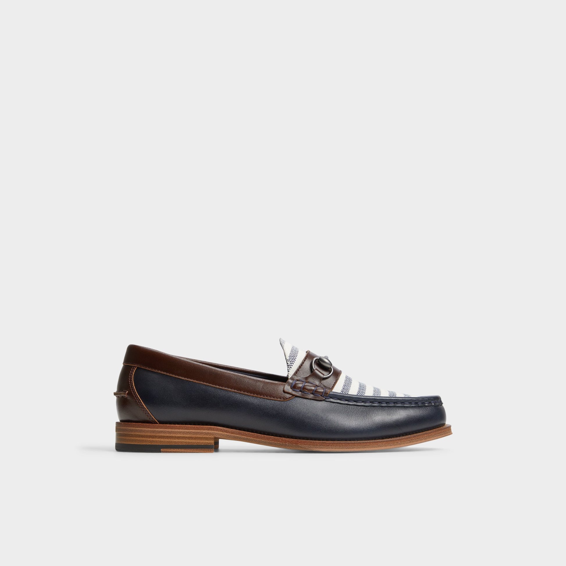 Main View of Navy Wildwood Loafer for Mens