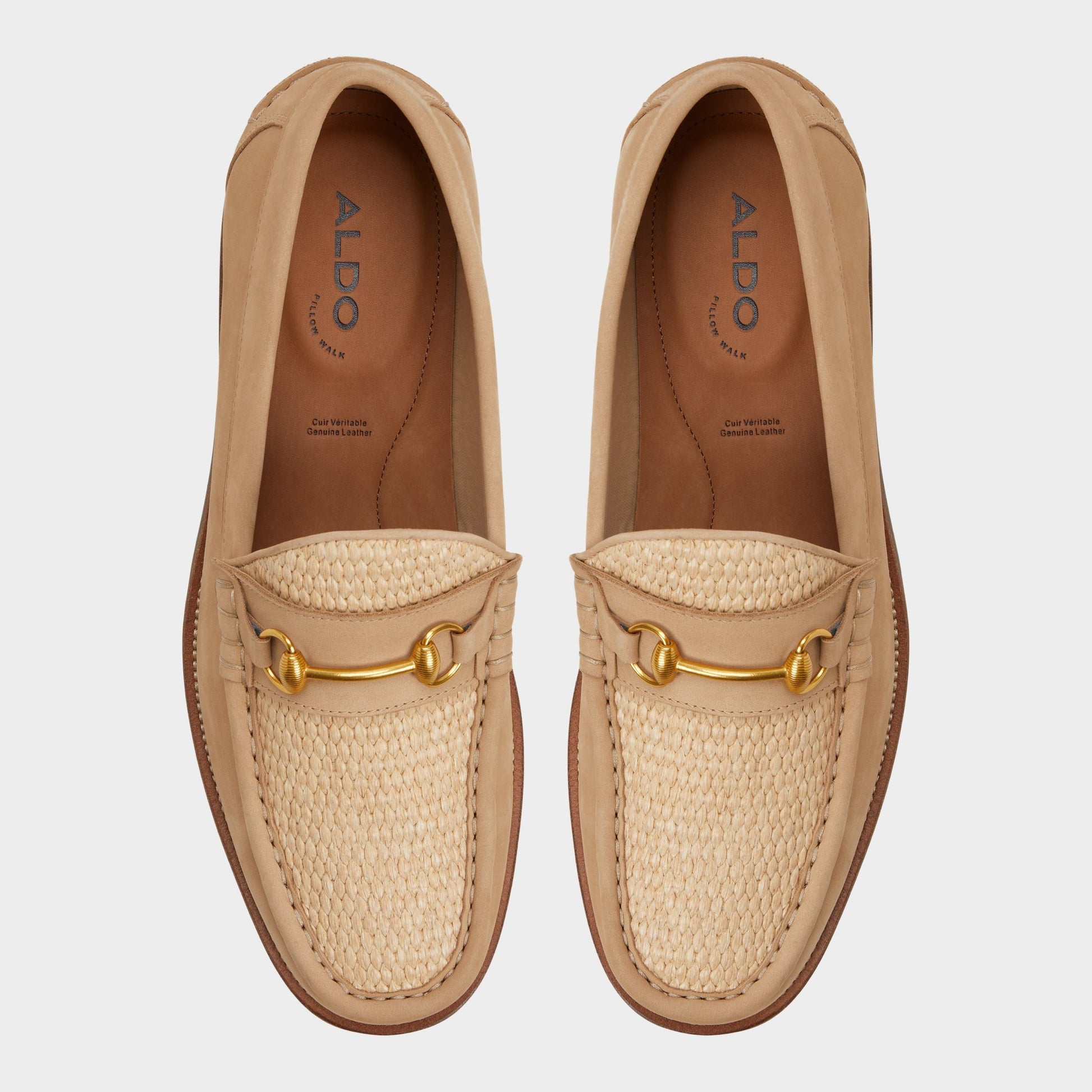 Top-down view of the Light beige Wildwood Loafer