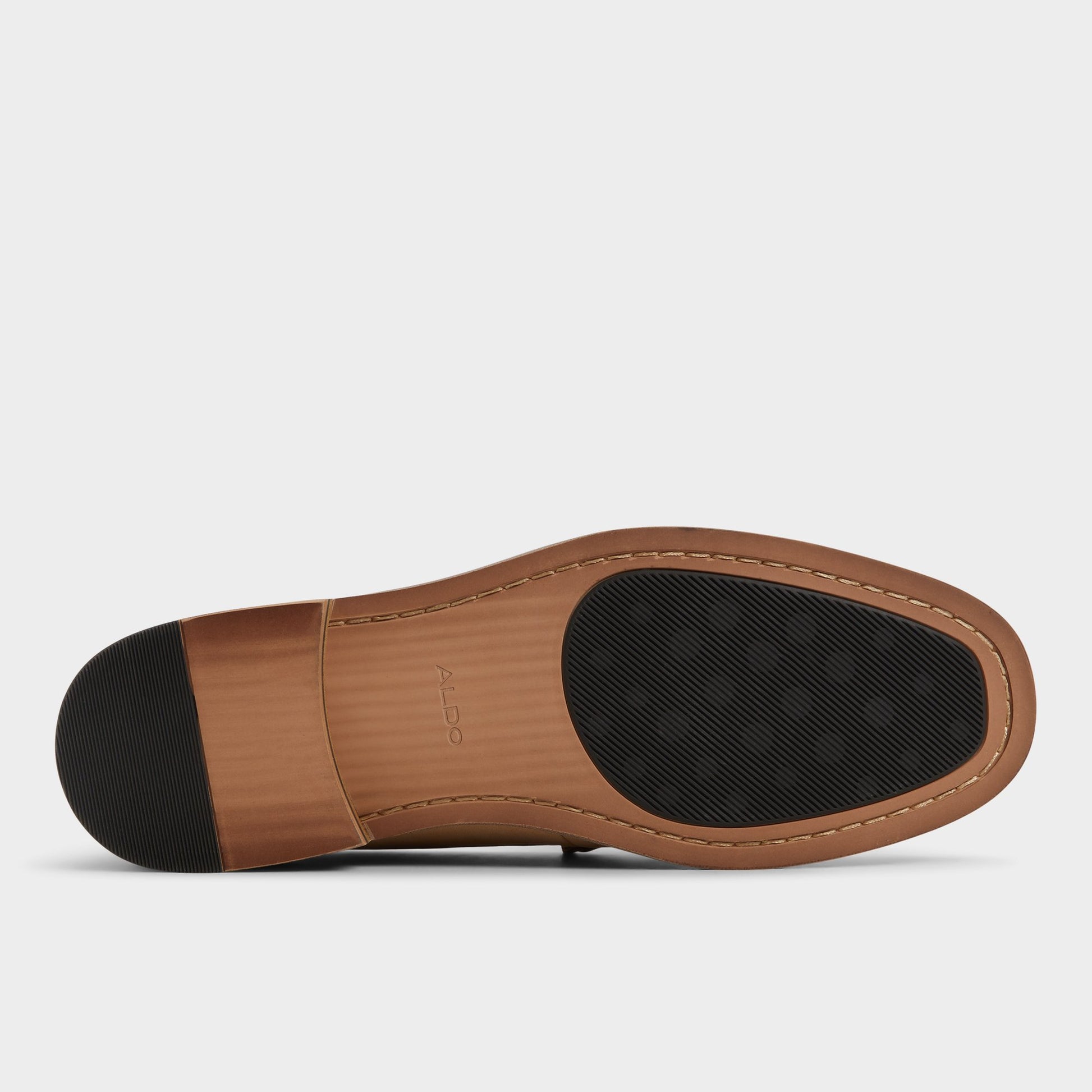 View of Light beige Wildwood Loafer's sole
