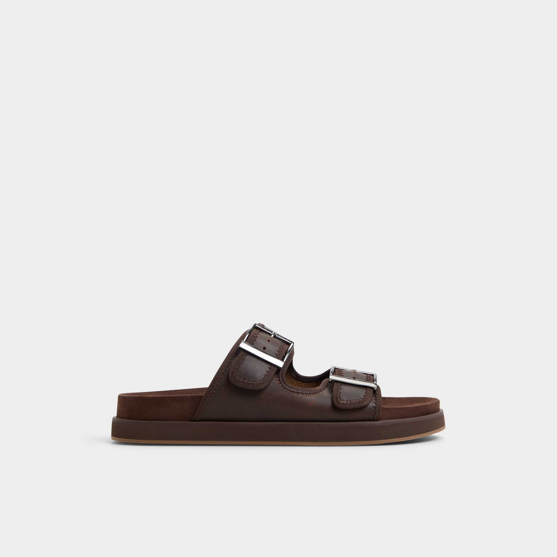 Main View of Dark Brown Sunnyside Slide sandal for Mens