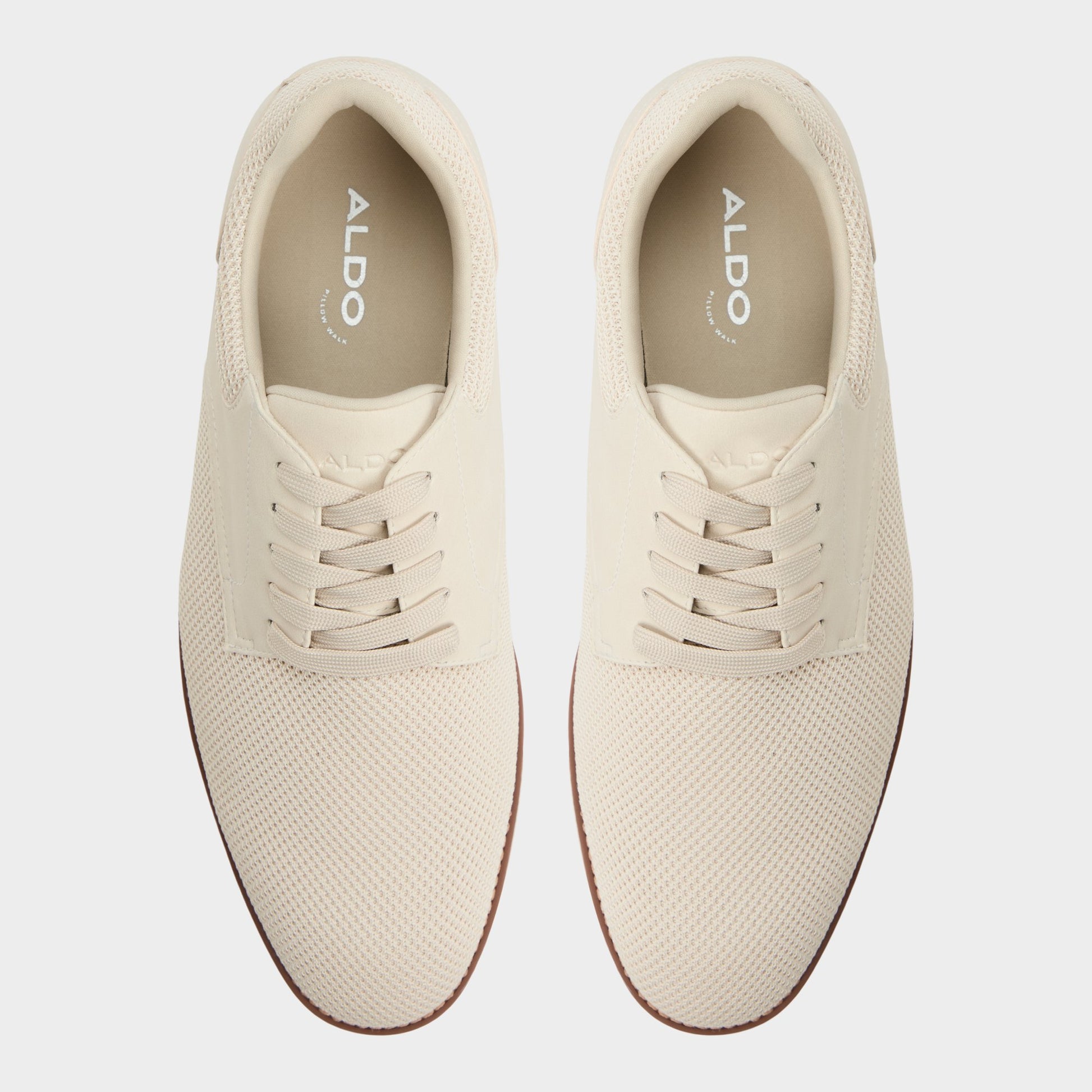Top-down view of the Beige Corby Oxford shoe