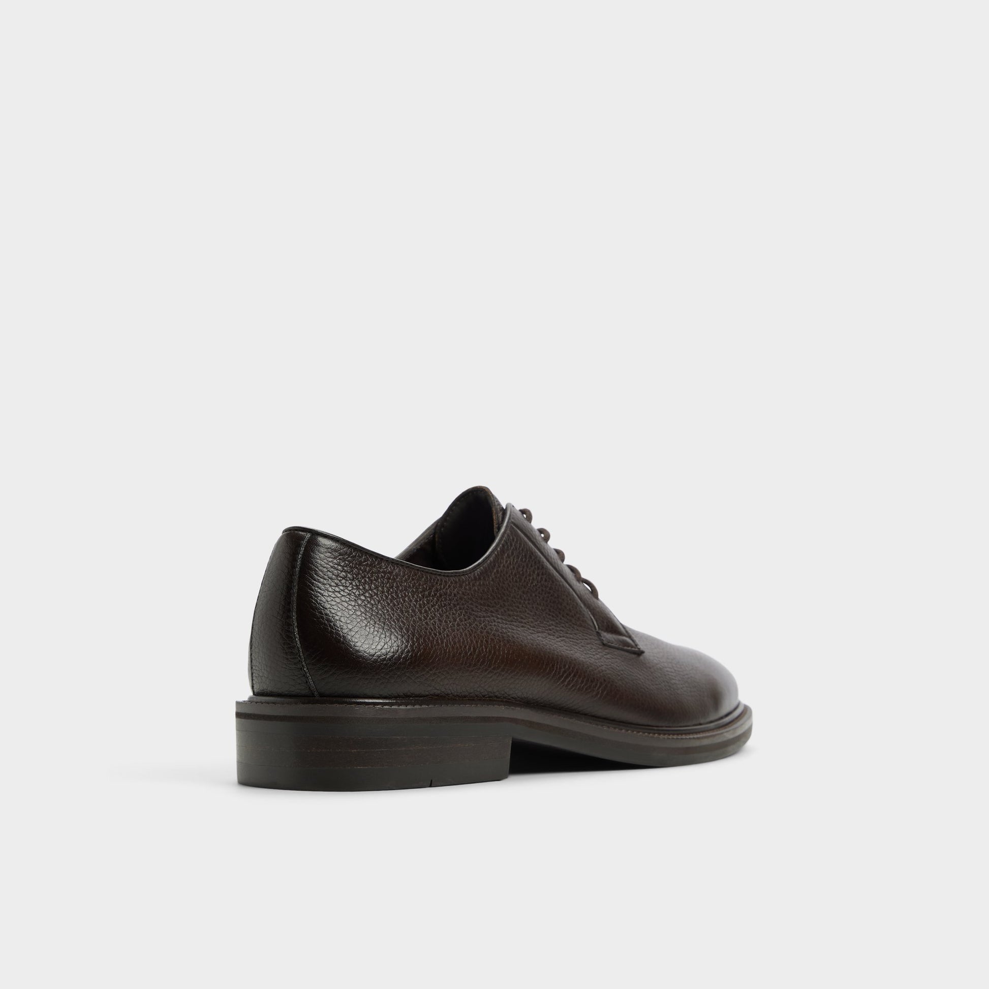 Three-quarter angle of Dark Brown Croy Oxford shoe's back side