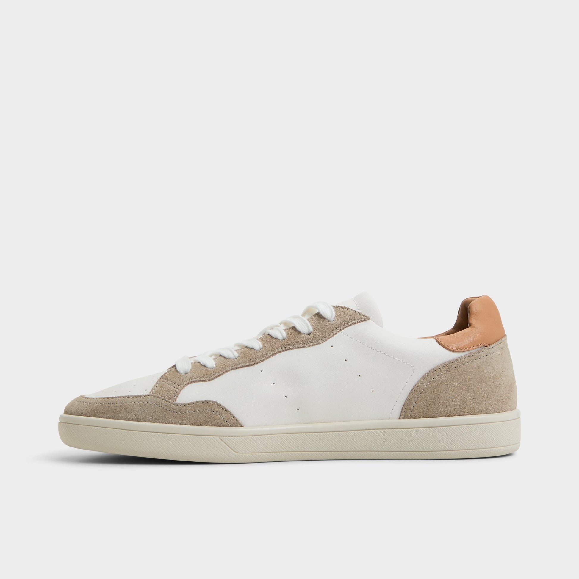 Side view of Cream Wildbrook Low top sneaker