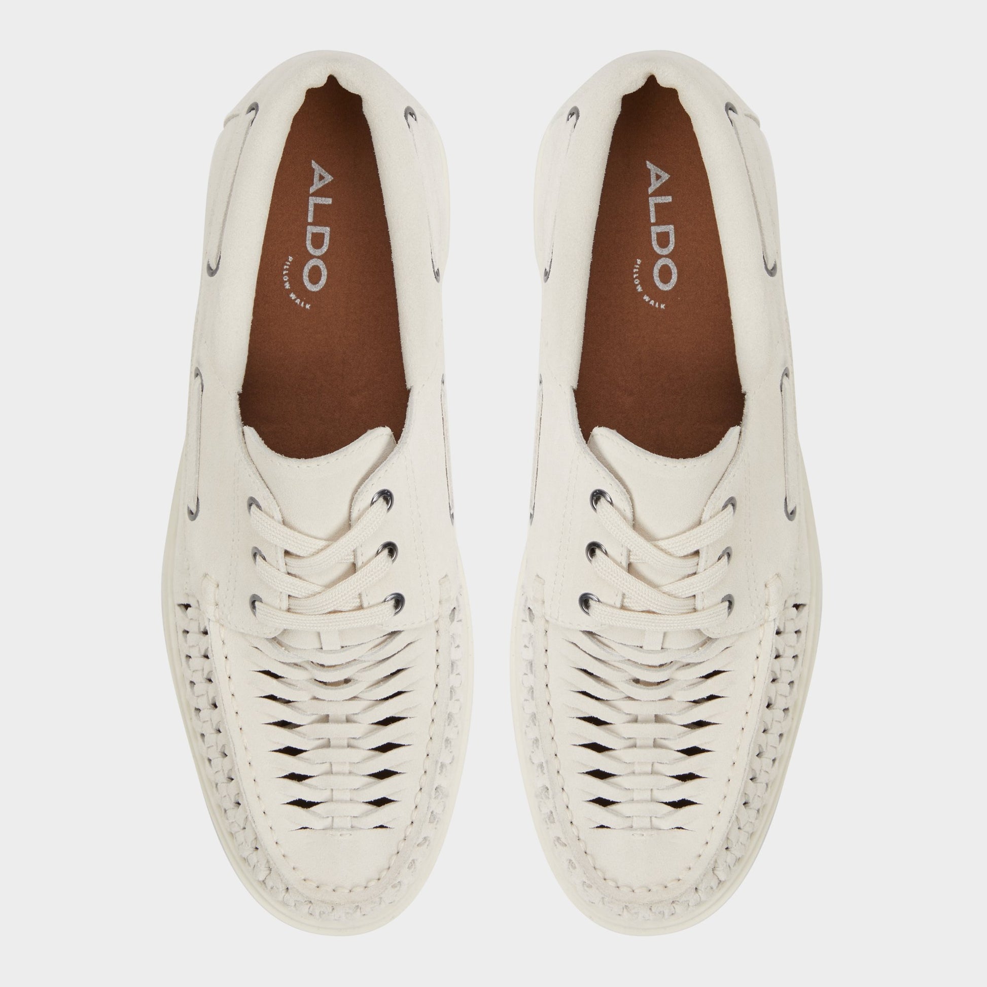 Top-down view of the Ivory Mikal Boat shoe