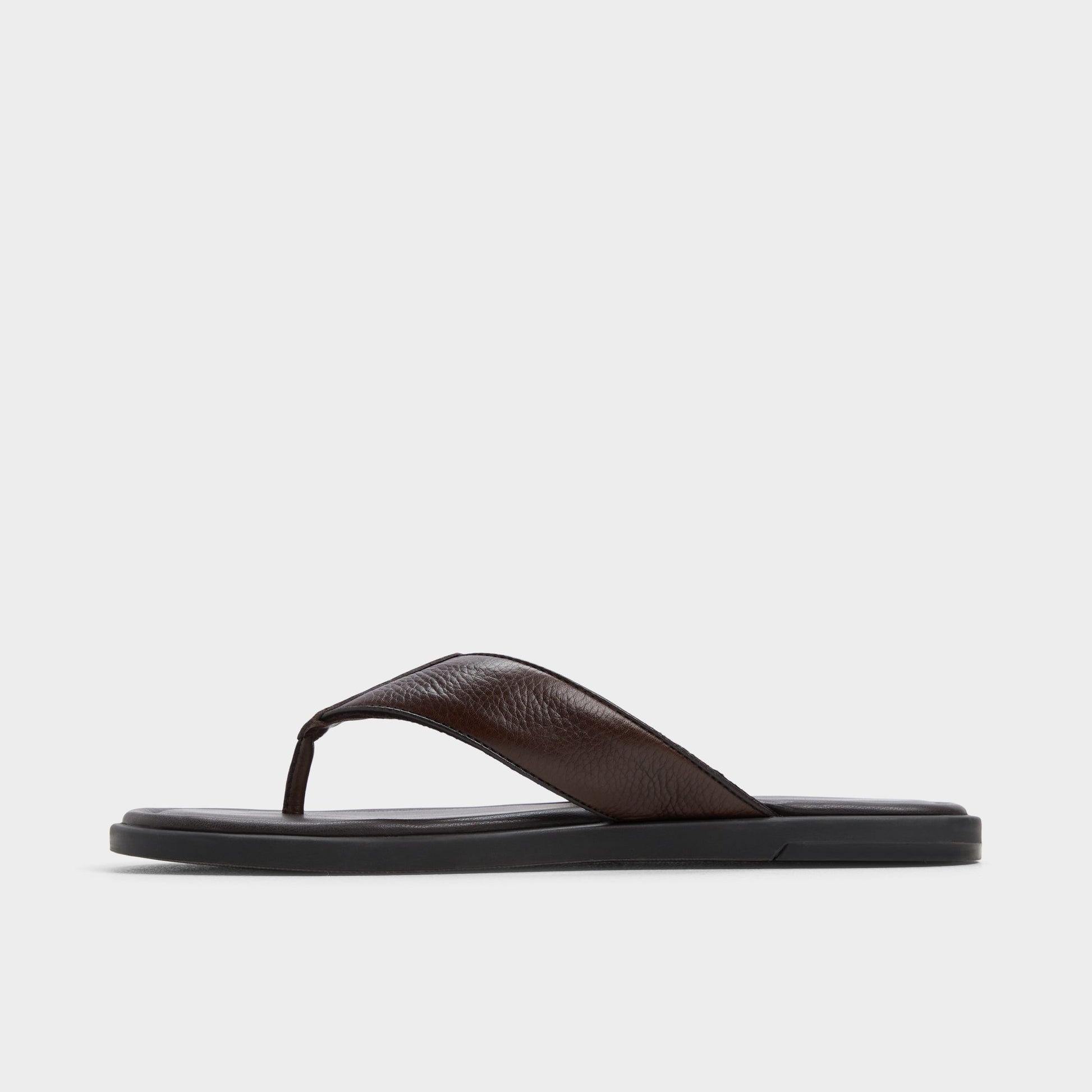 Side view of Dark Brown Tazzo Flip flop
