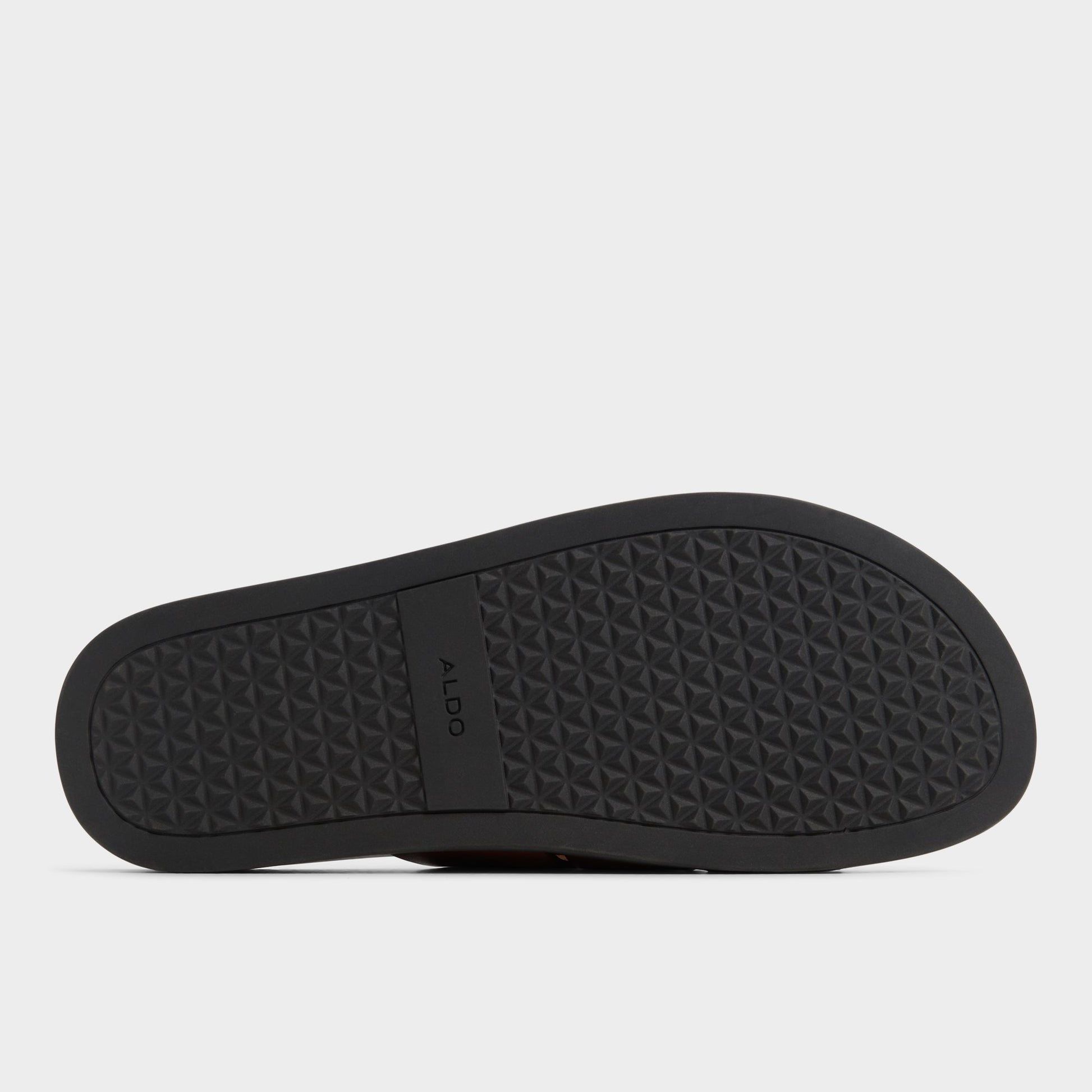 View of Cognac Padien Slide sandal's sole