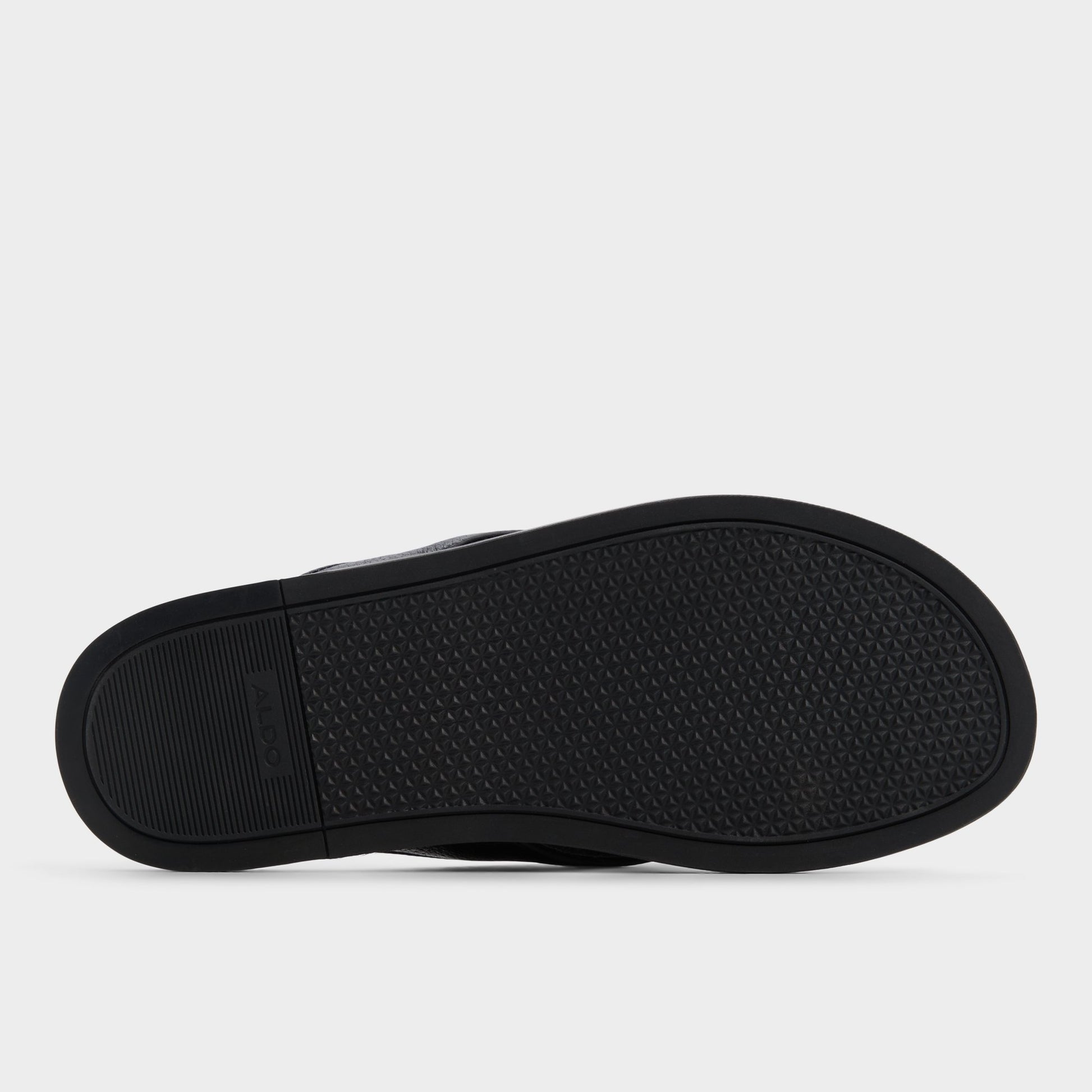 View of Black Tazzo Flip flop's sole