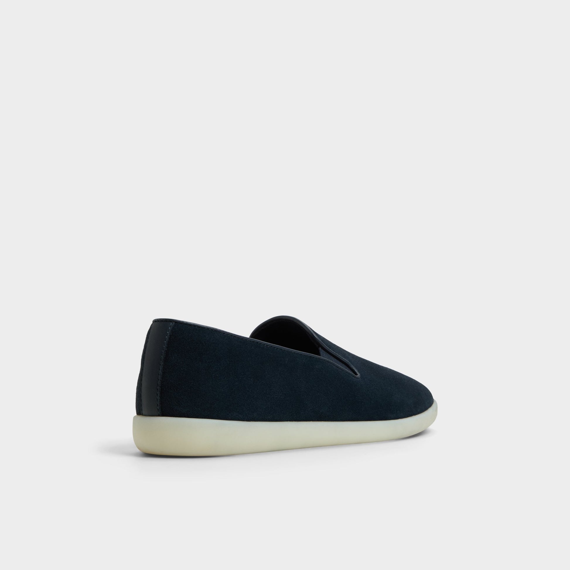 Three-quarter angle of Navy Seawind Loafer's back side