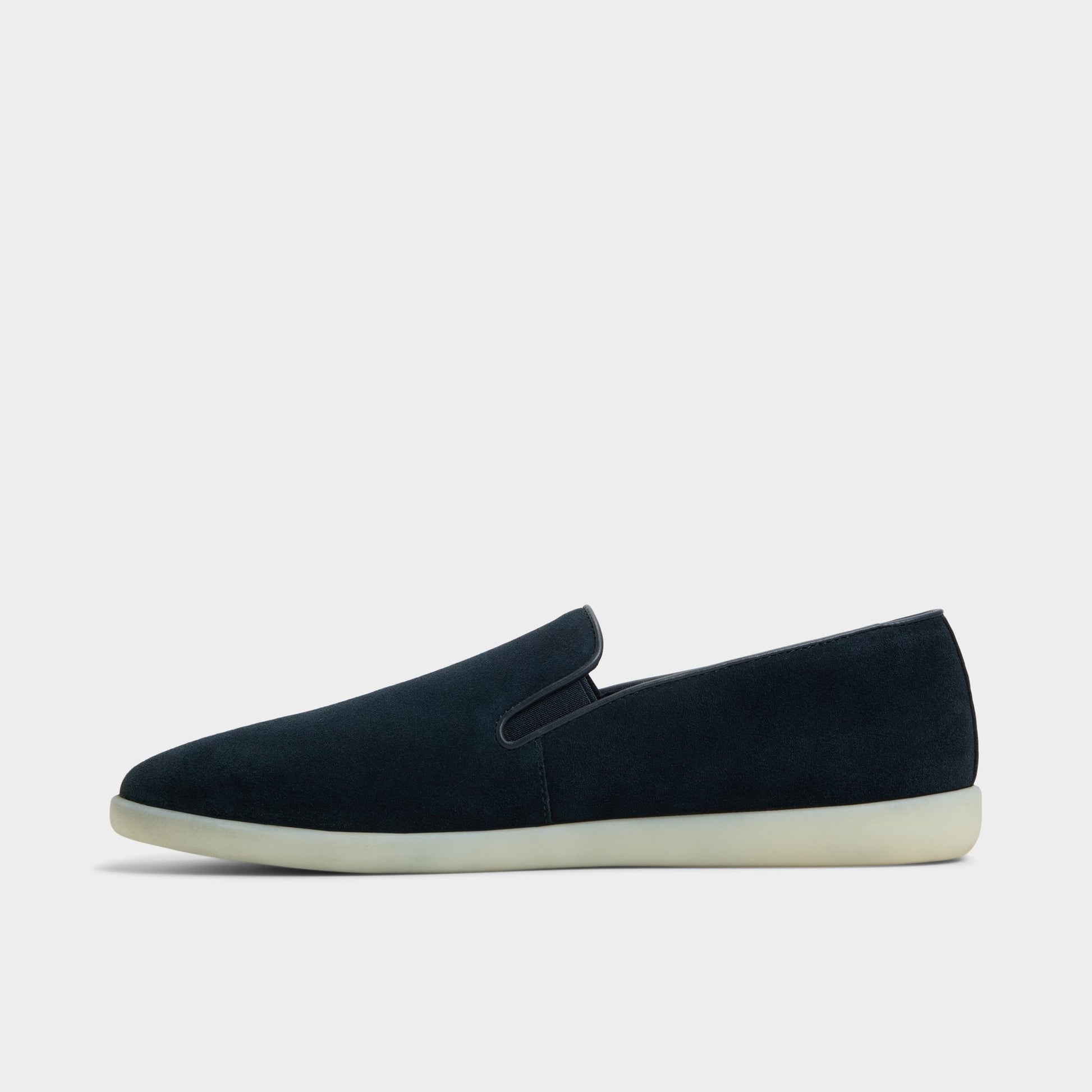 Side view of Navy Seawind Loafer