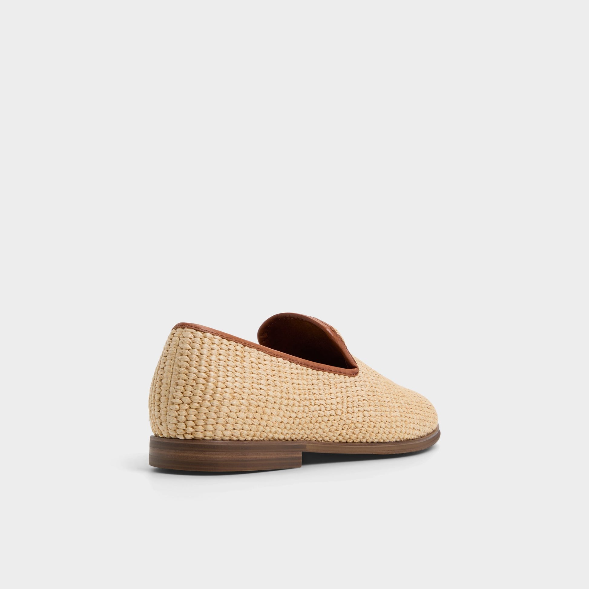 Three-quarter angle of Natural Rimini Loafer's back side