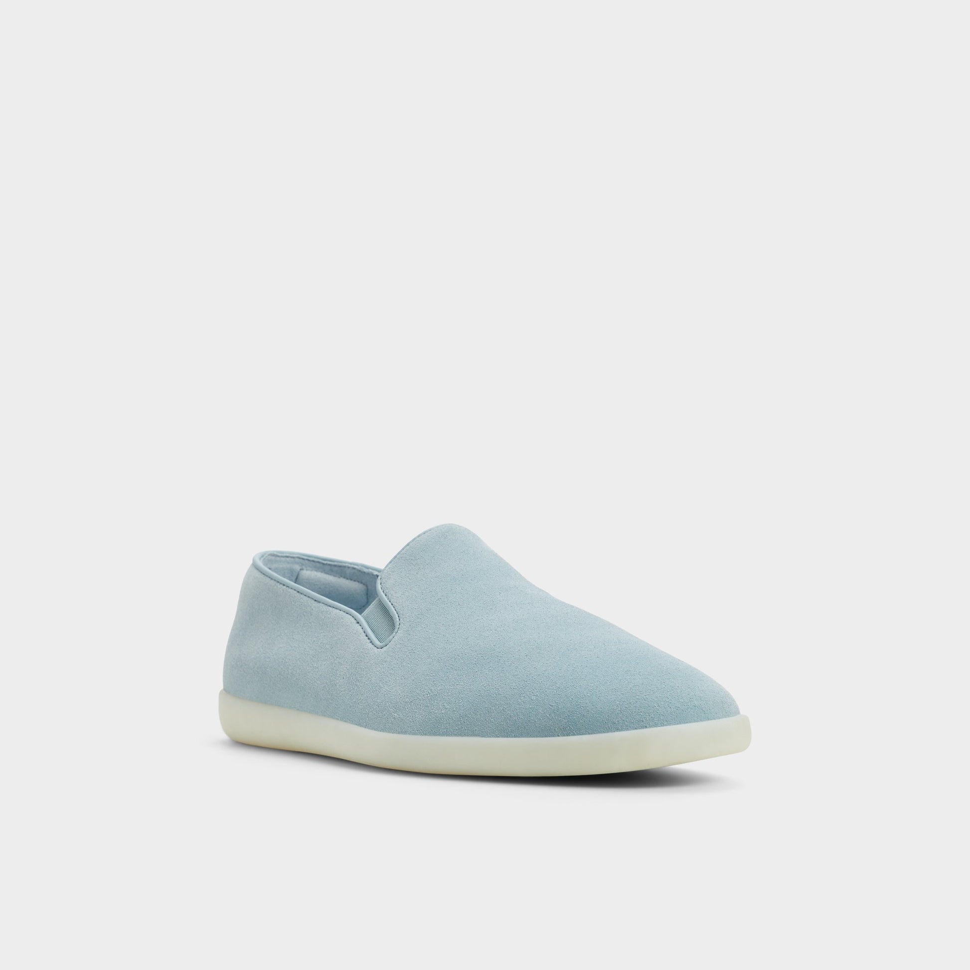 Three-quarter angle of Blue Seawind Loafer's front side