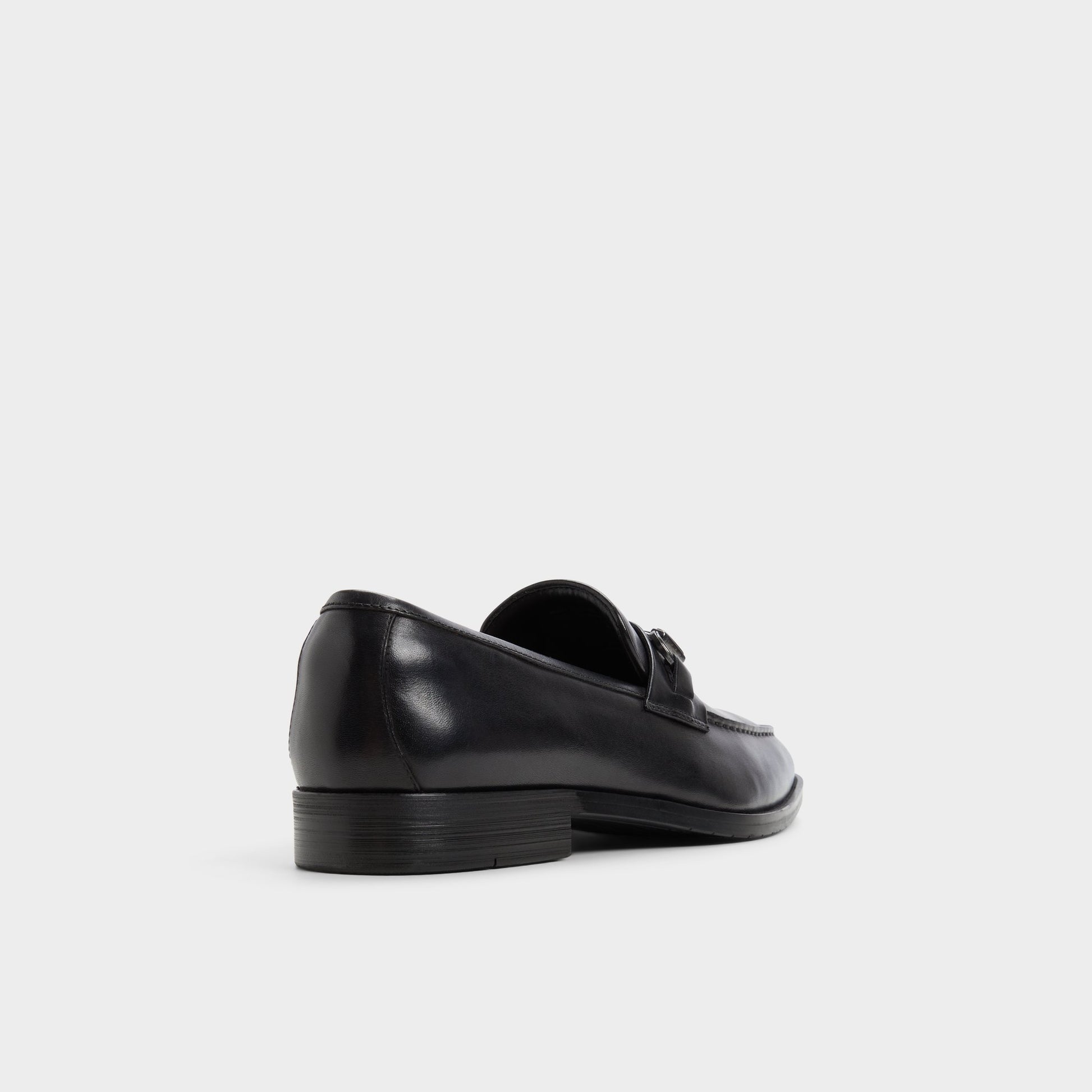 Three-quarter angle of Black Thado Loafer's back side