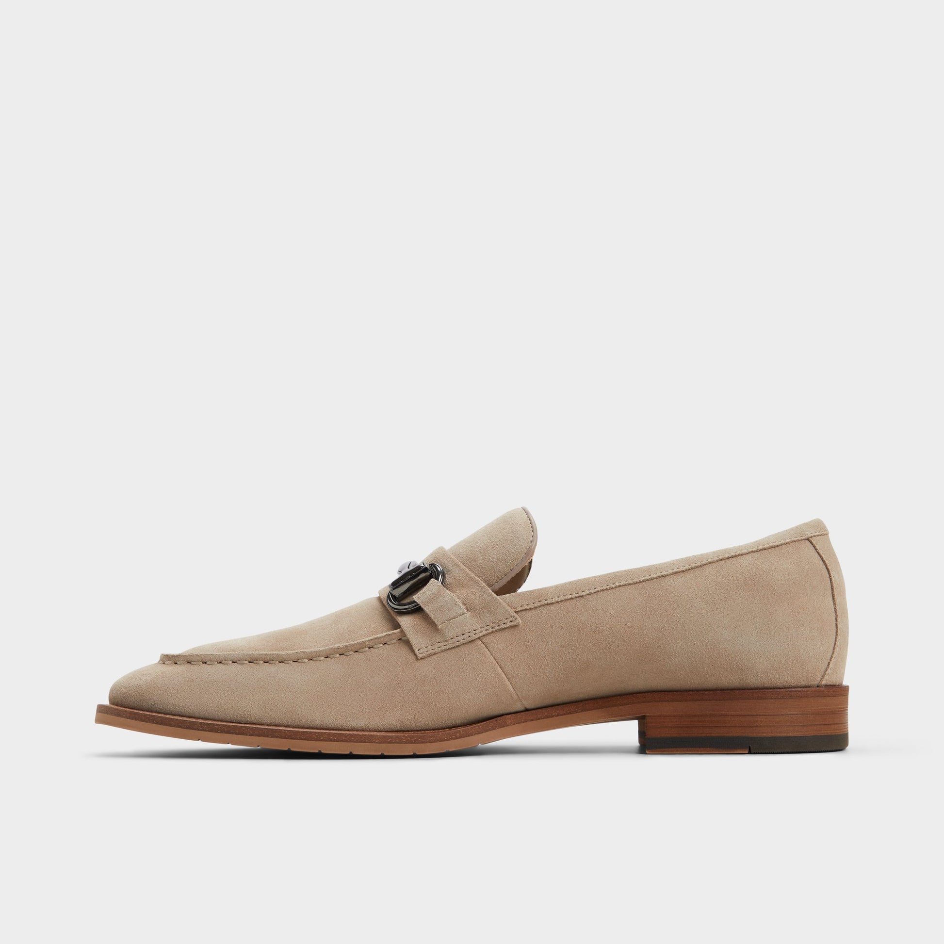 Side view of Taupe Thado Loafer