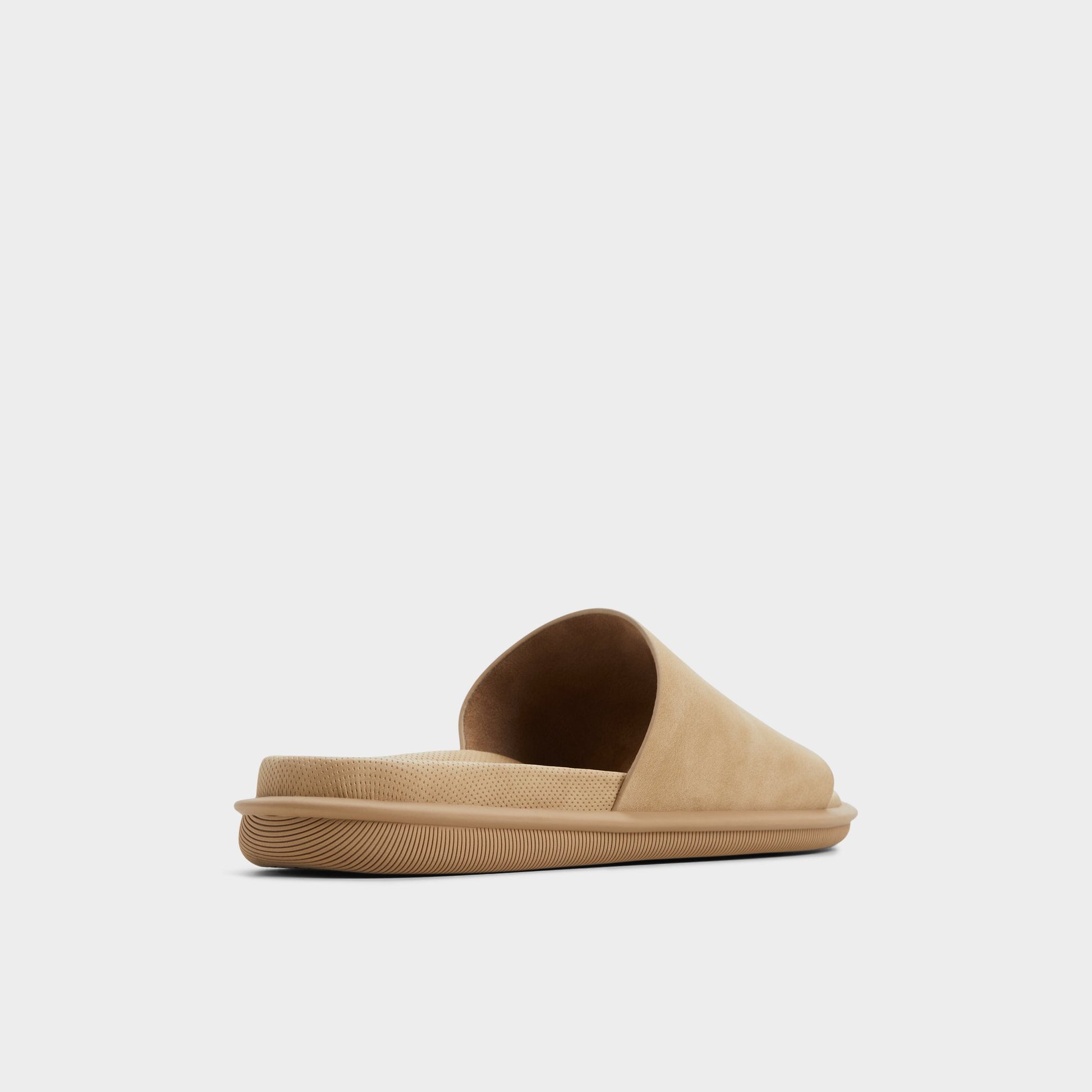 Three-quarter angle of Light Beige Galesa Slide sandal's back side