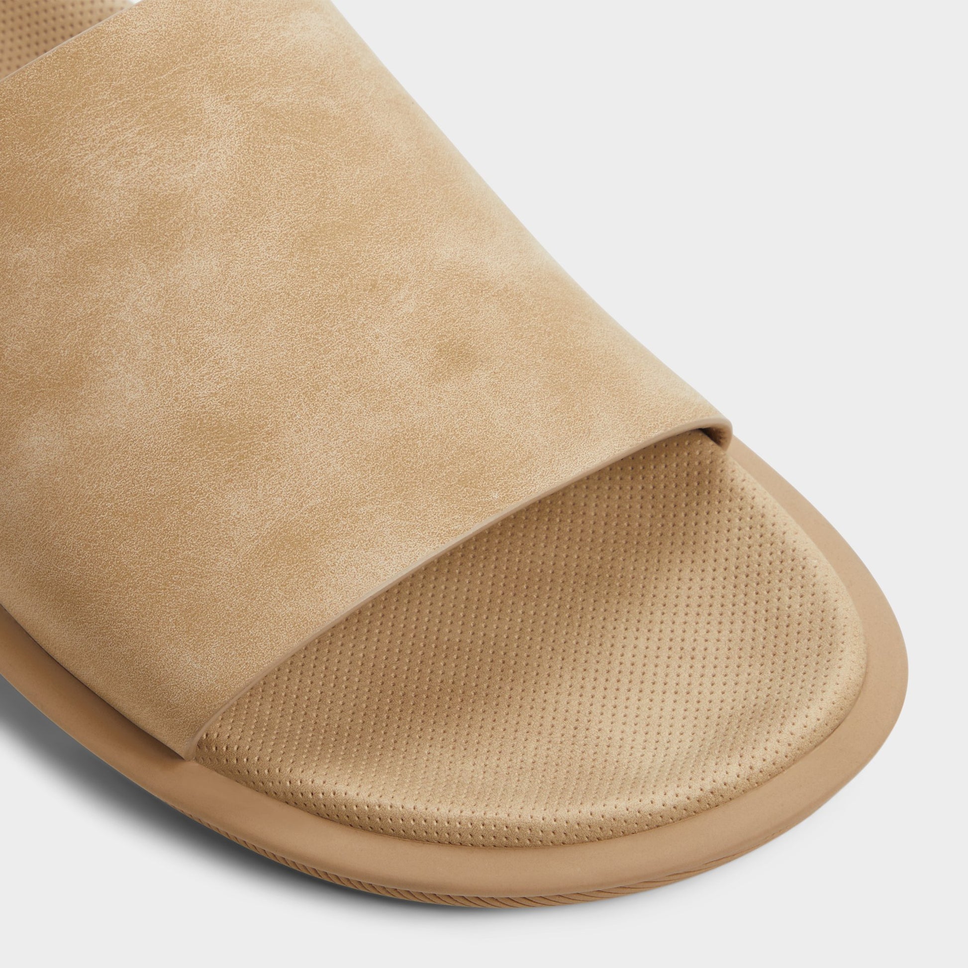 Close-up of the Light Beige Galesa Slide sandal