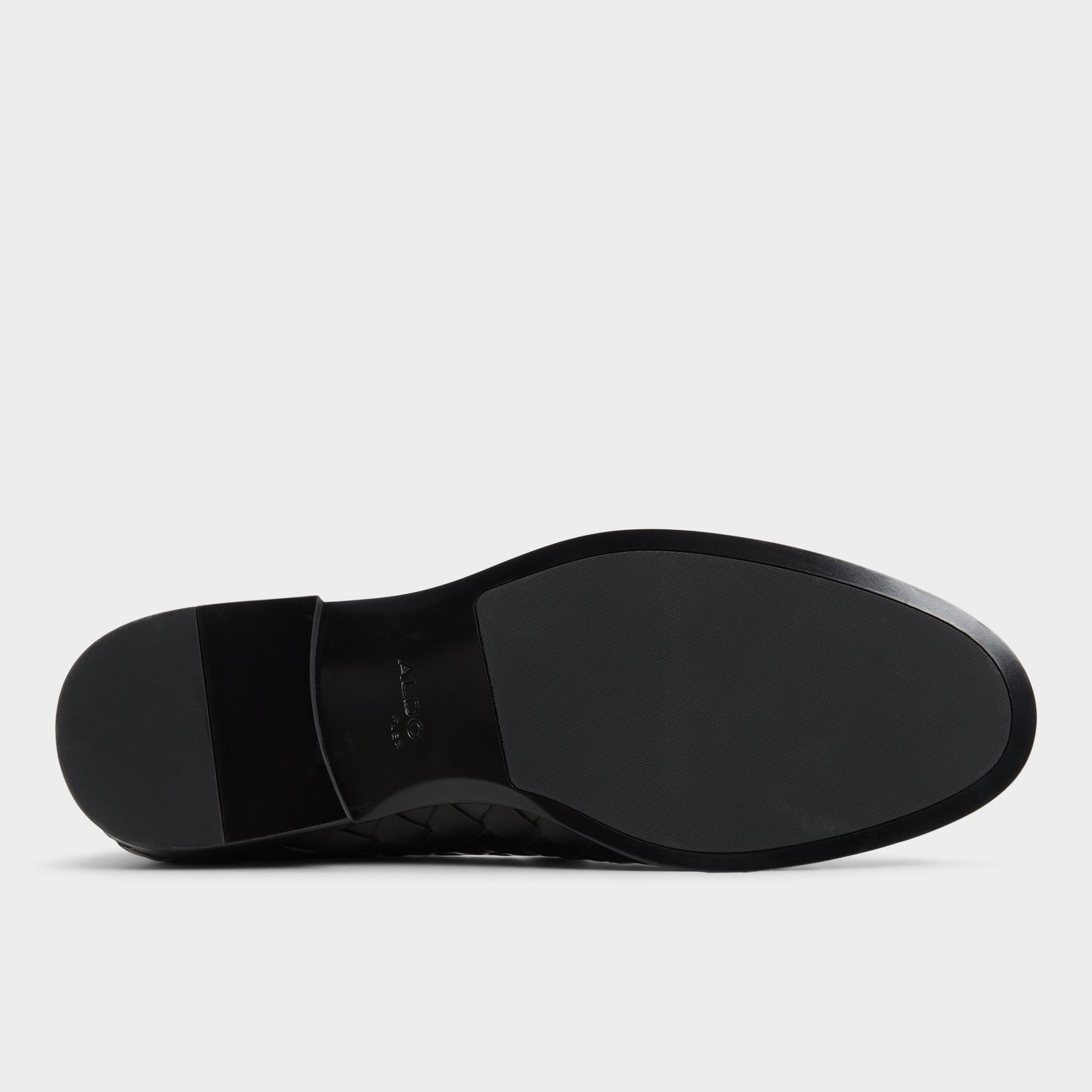 View of Black/Black Casino Loafer's sole