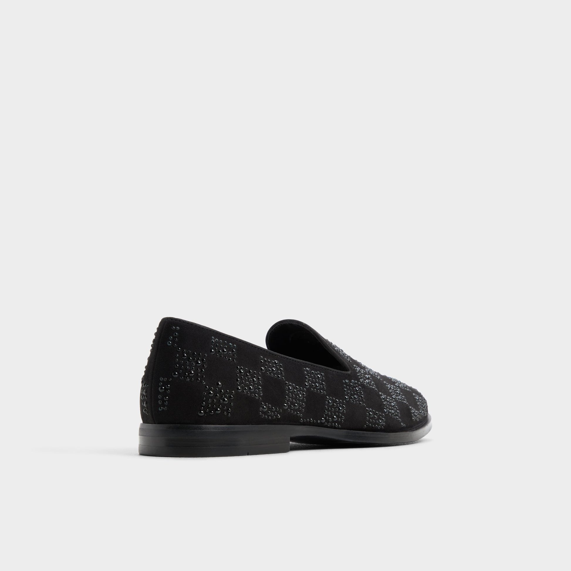 Three-quarter angle of Other Black Casino Loafer's back side